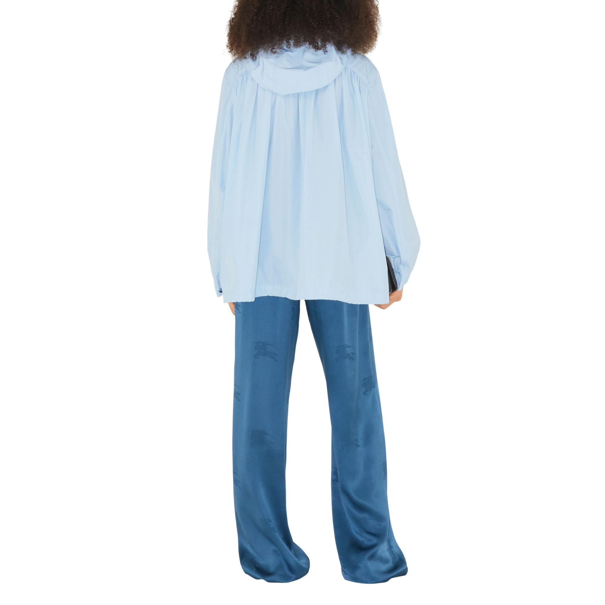 로고 프린트 코튼 블렌드 후드 재킷