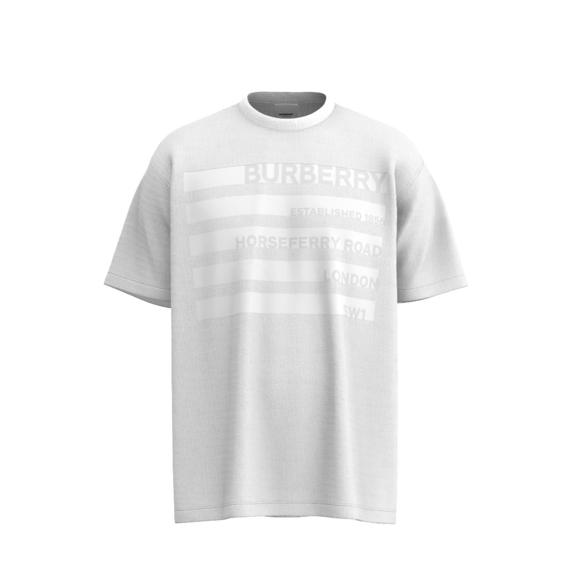 호스페리 프린트 코튼 오버사이즈 티셔츠