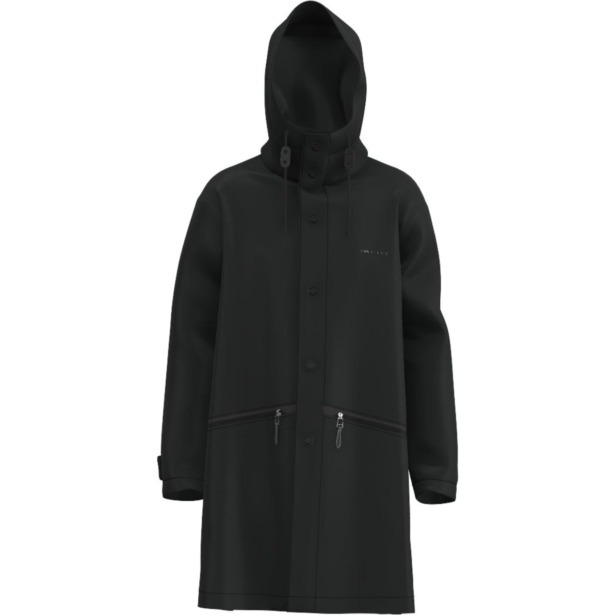 로고 디테일 오버사이즈 후드 파카