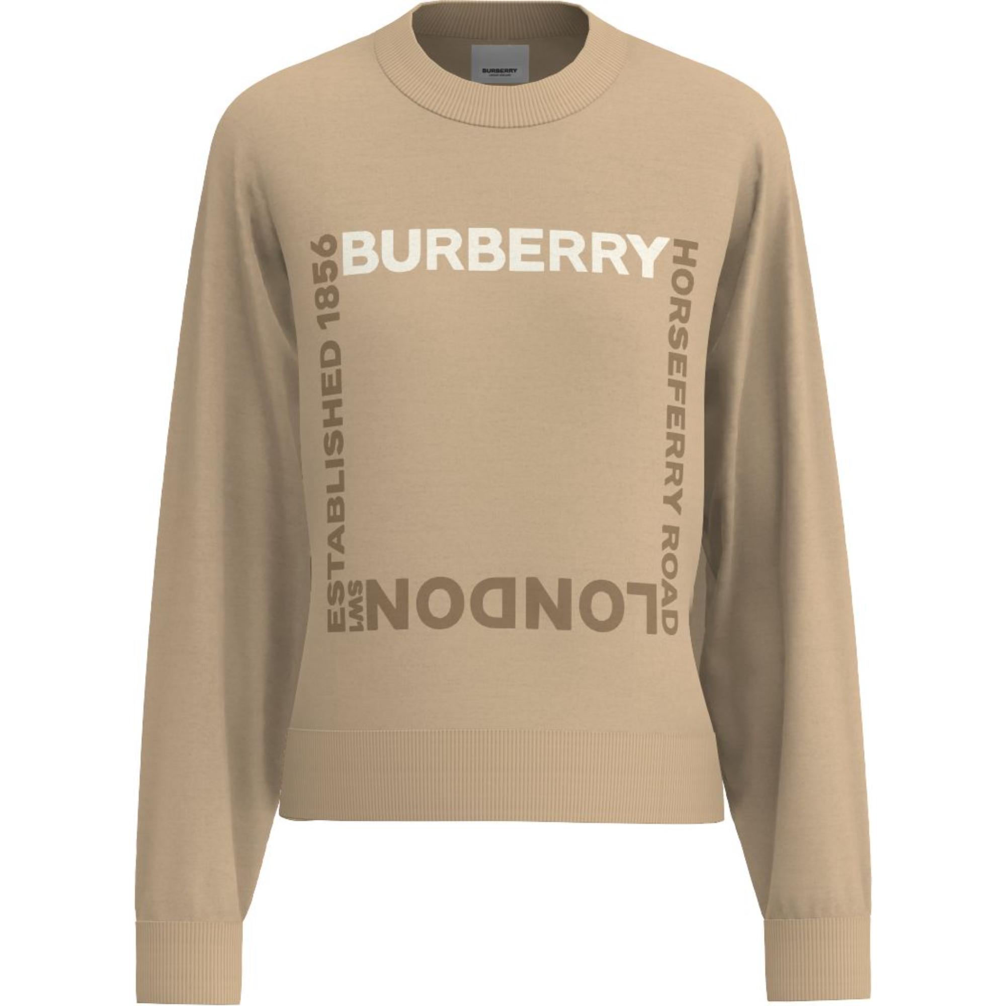 호스페리 스퀘어 울 블렌드 자카드 스웨터