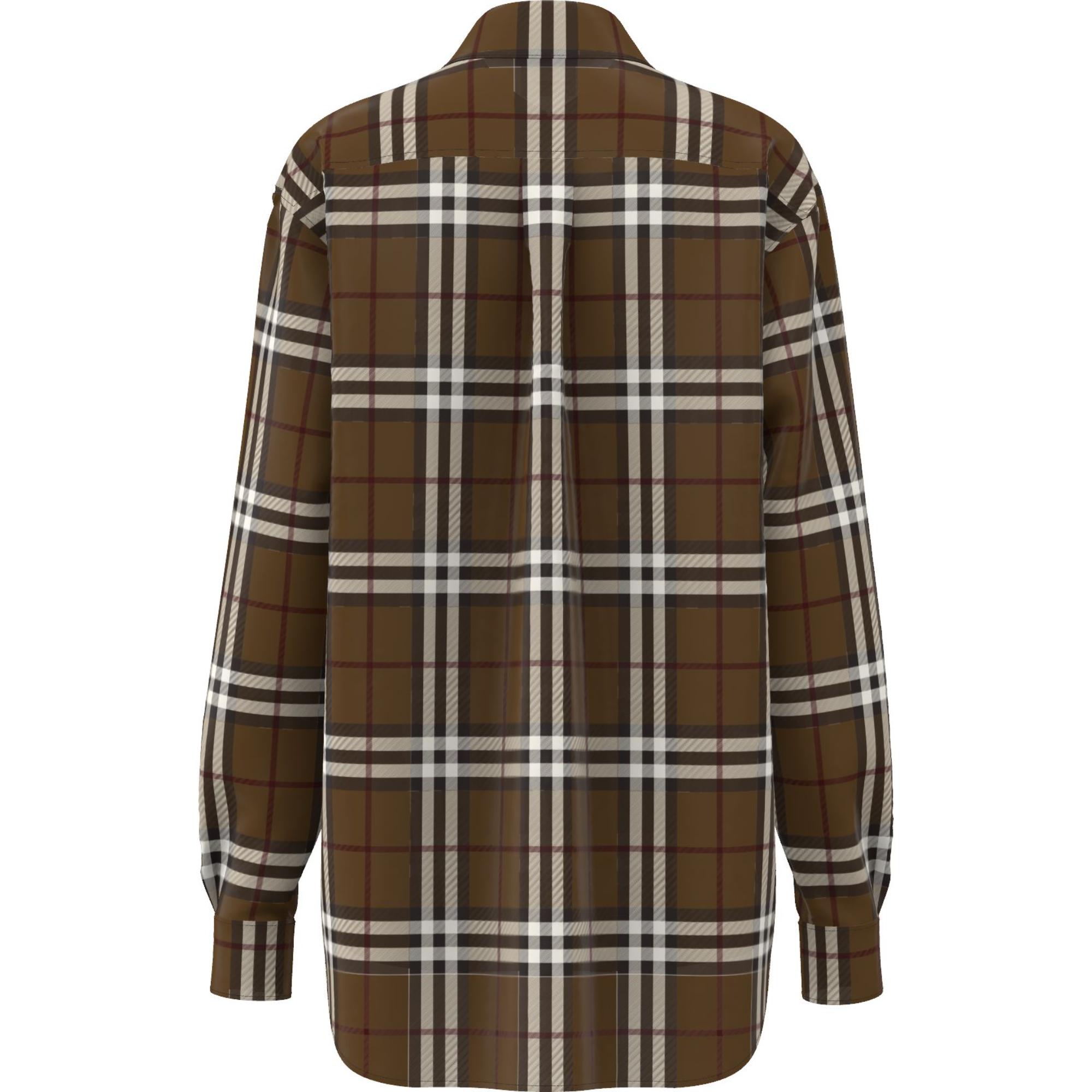 체크 코튼 플란넬 셔츠