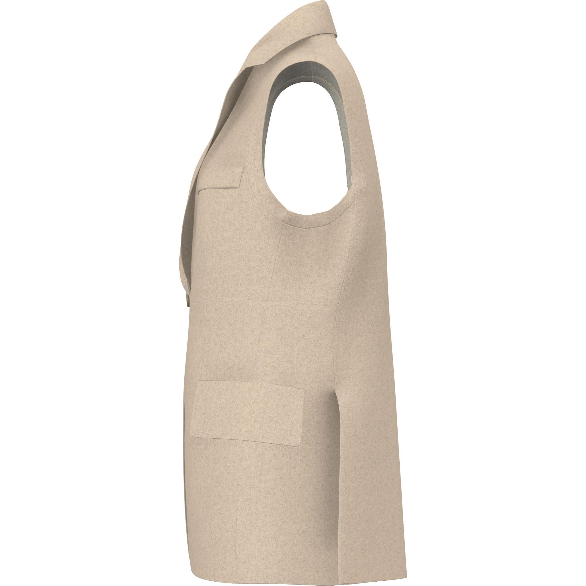 슬리브리스 울 테일러드 재킷