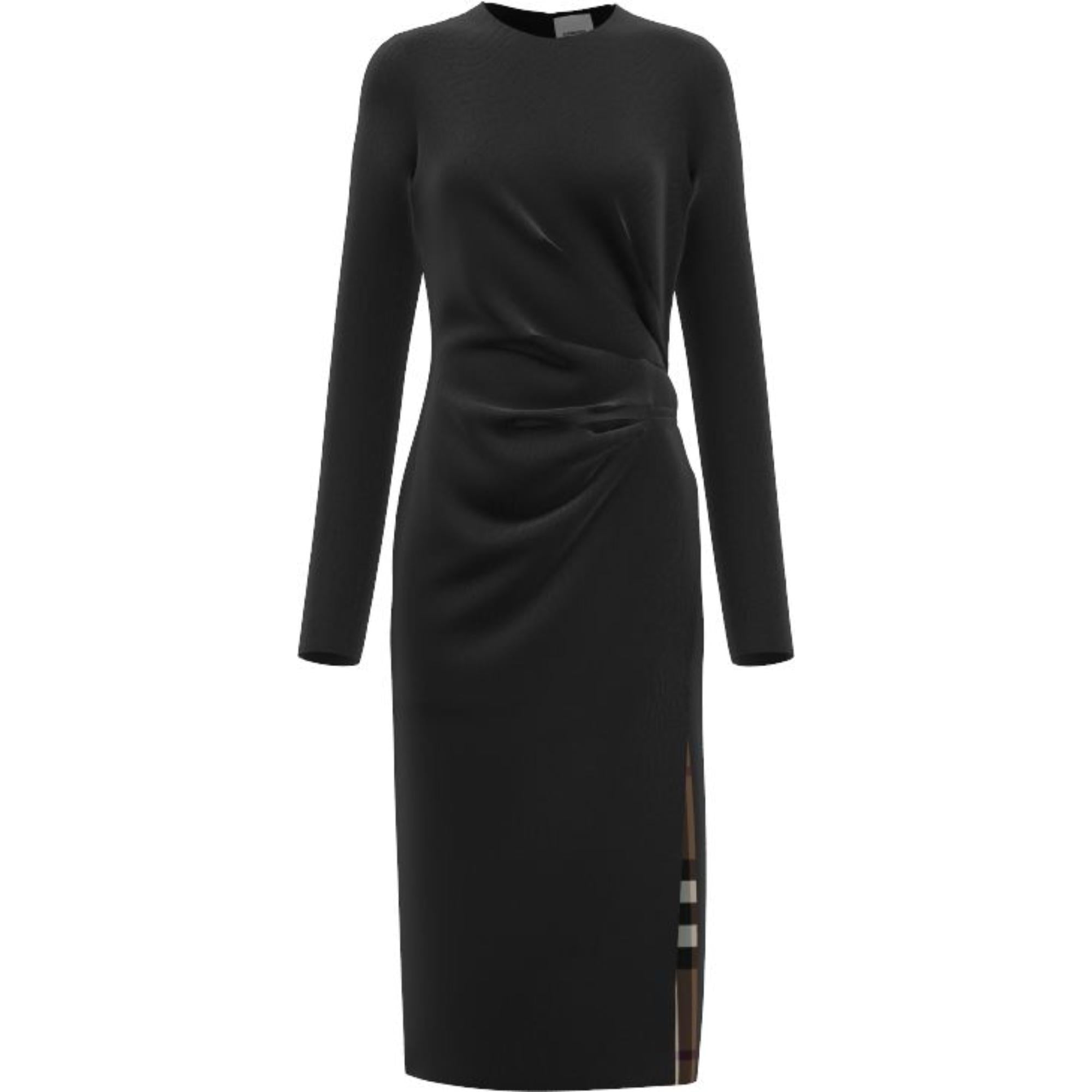 비스코스 소재의 타이트한 핏이 돋보이는 여성 드레스