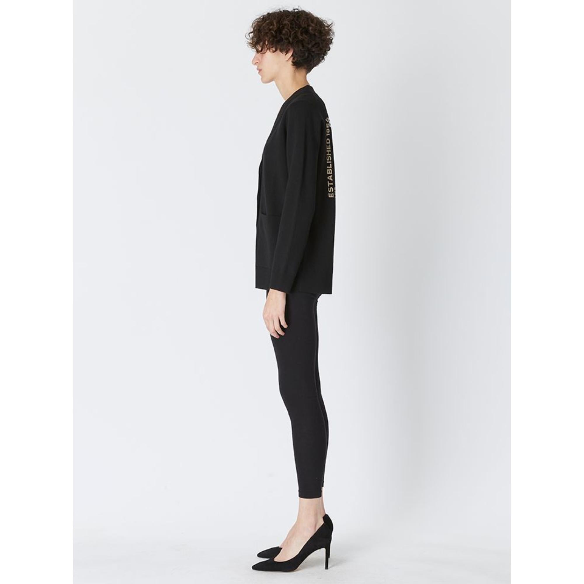 호스페리 스퀘어 울 블렌드 자카드 카디건