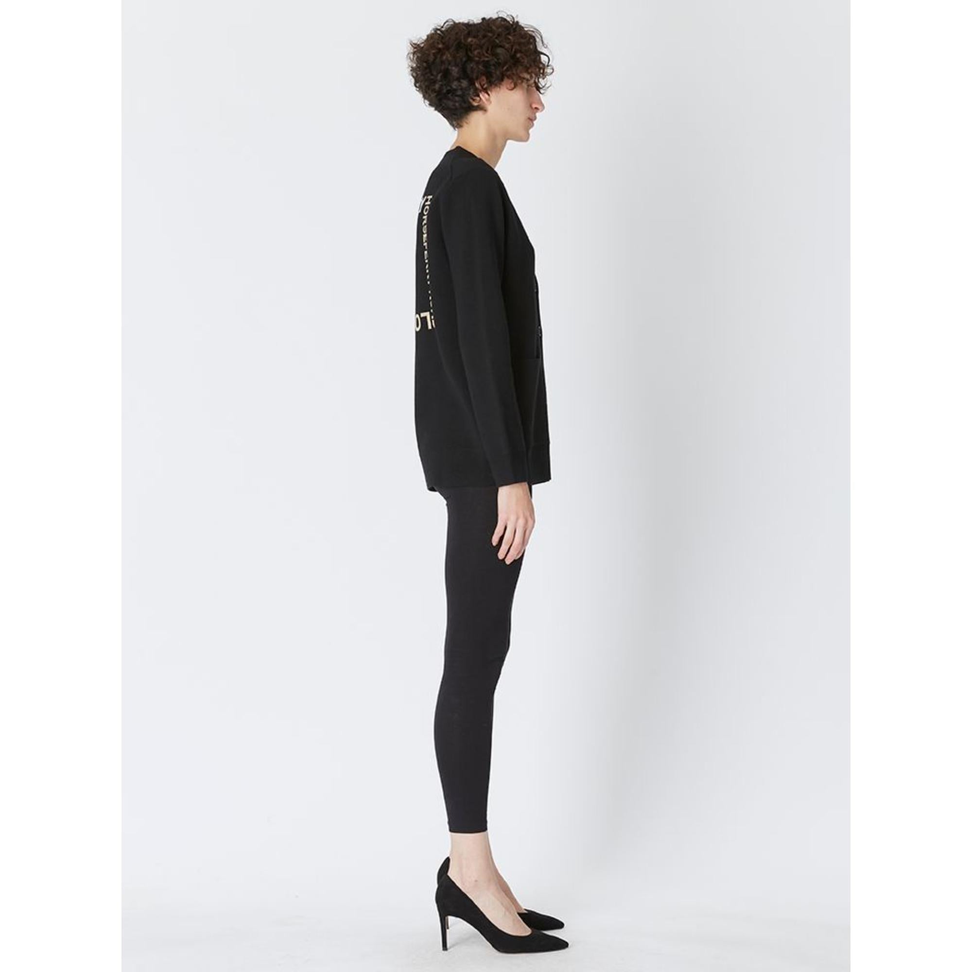 호스페리 스퀘어 울 블렌드 자카드 카디건