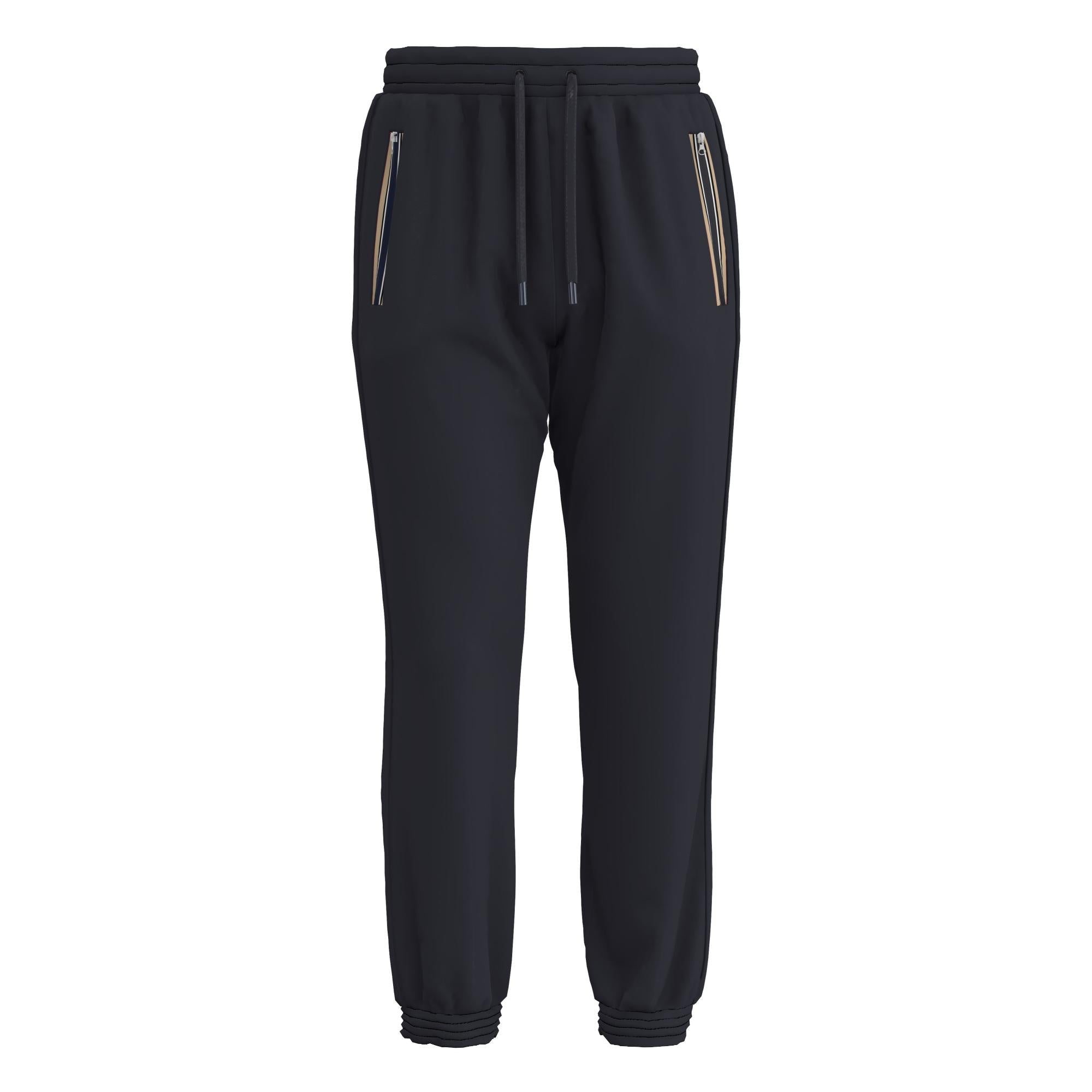 아이콘 스트라이프 디테일 코튼 조깅 팬츠