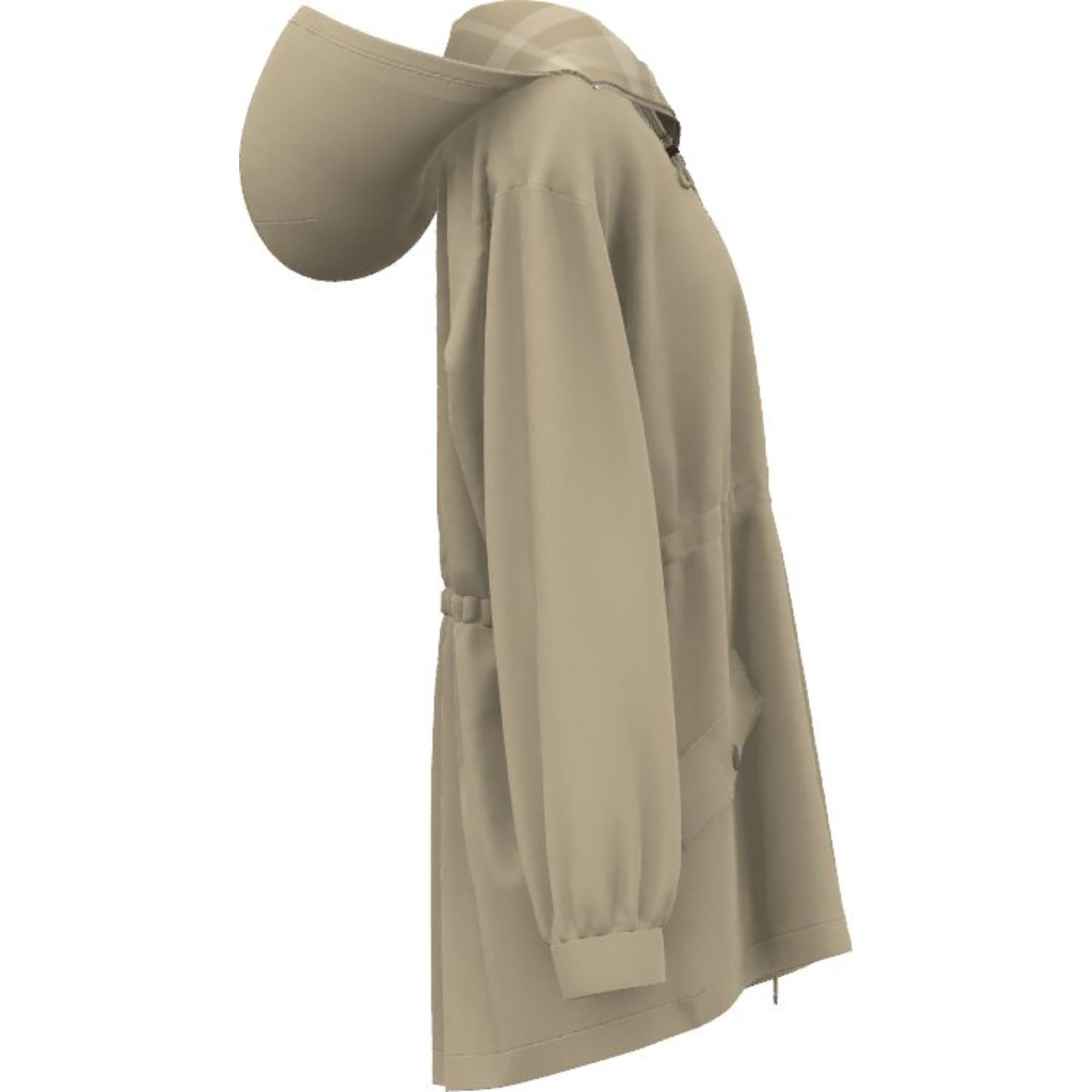 트로피컬 개버딘 후드 파카