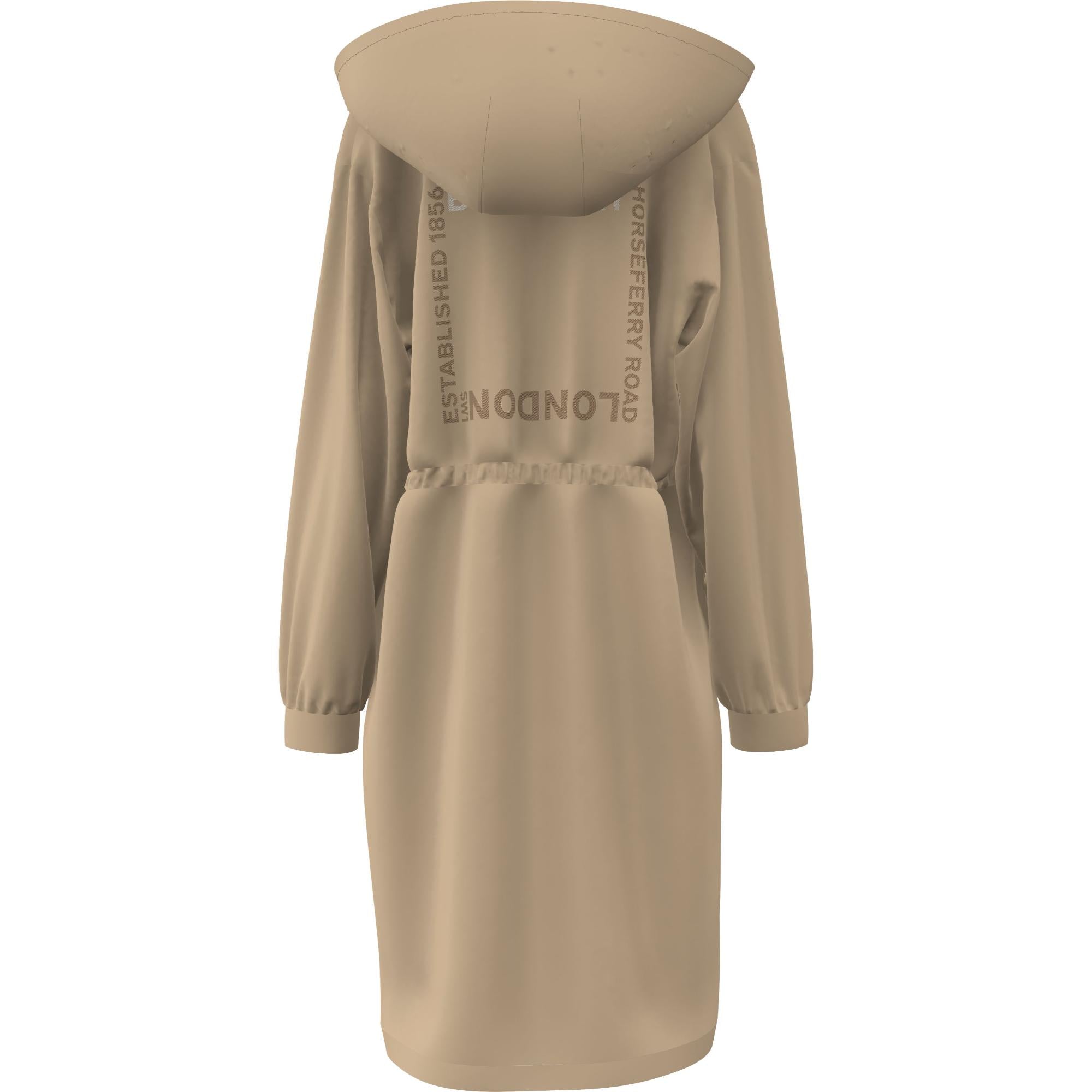 호스페리 스퀘어 프린트 코튼 블렌드 파카