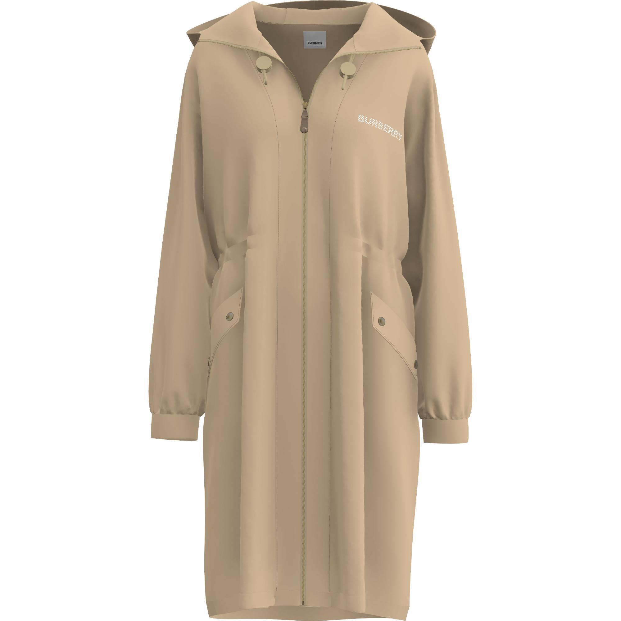 호스페리 스퀘어 프린트 코튼 블렌드 파카