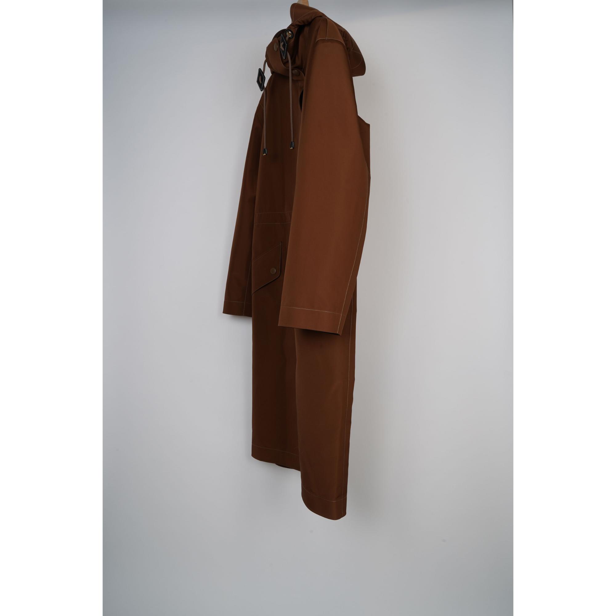 톱스티치 후드 파카