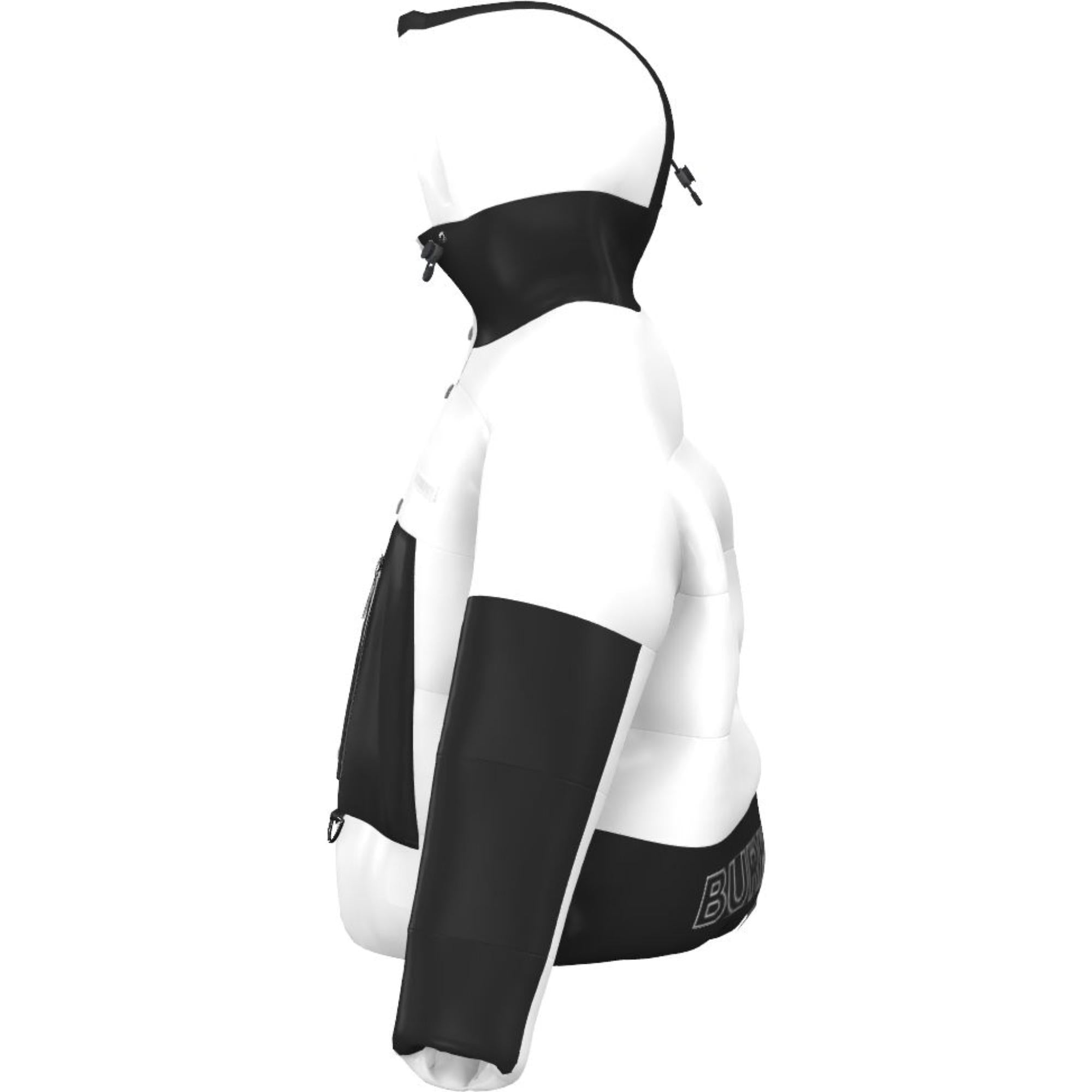 로고 프린트 나일론 오버사이즈 후드 퍼퍼 재킷