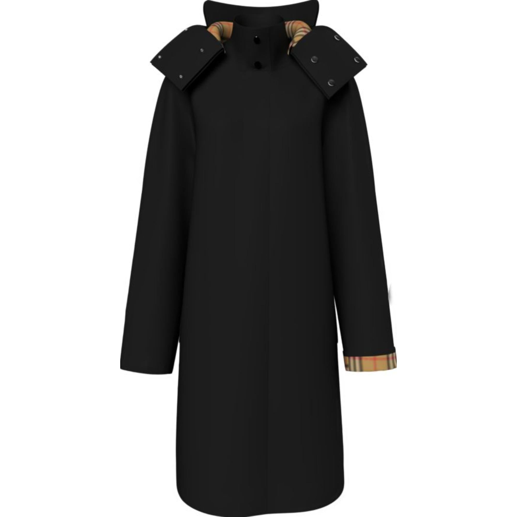 디태처블 후드 카 코트