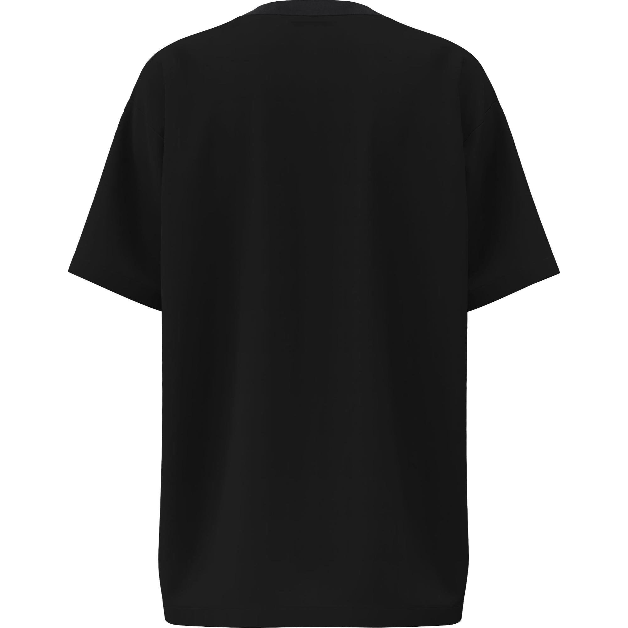 로고 프린트 코튼 오버사이즈 티셔츠