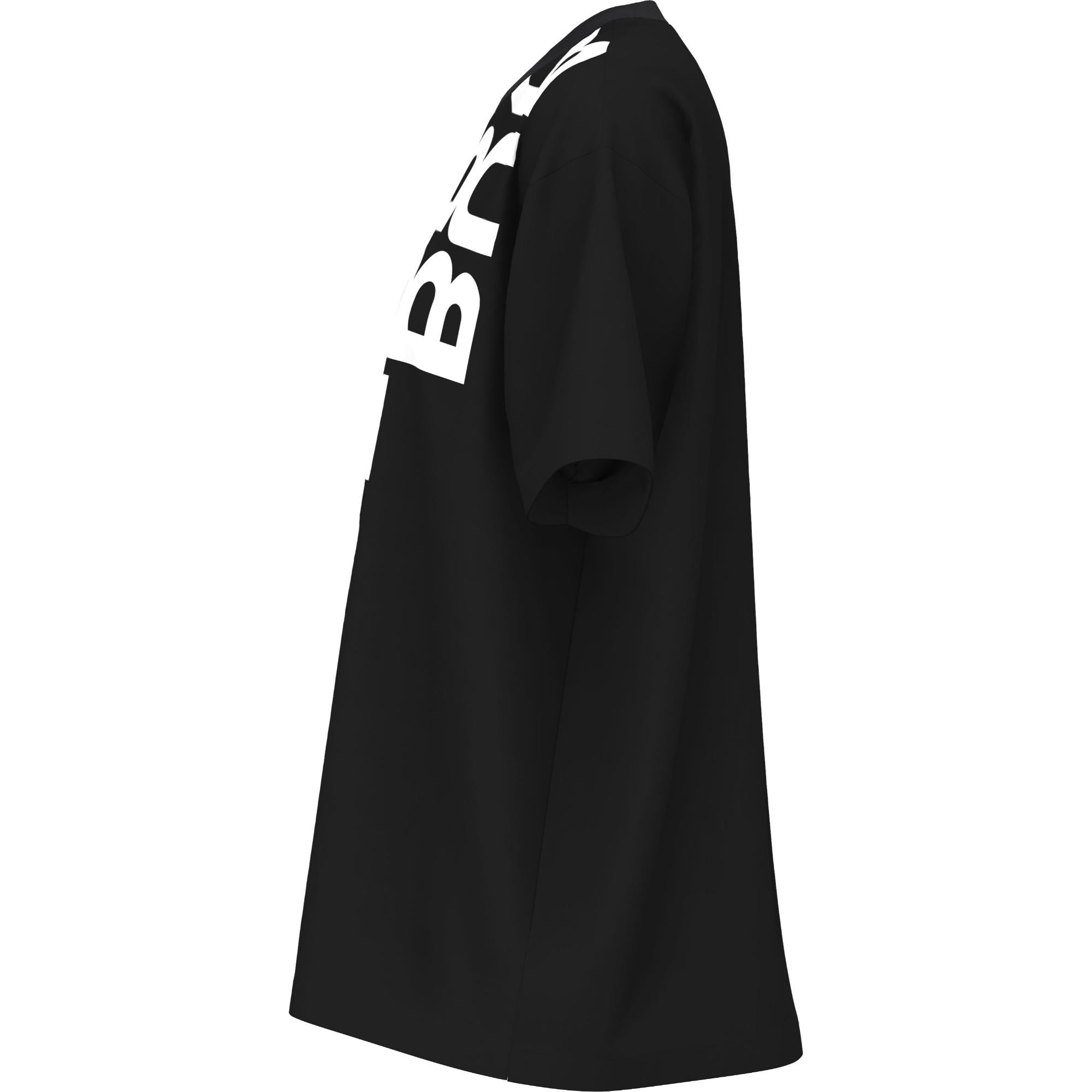 로고 프린트 코튼 오버사이즈 티셔츠