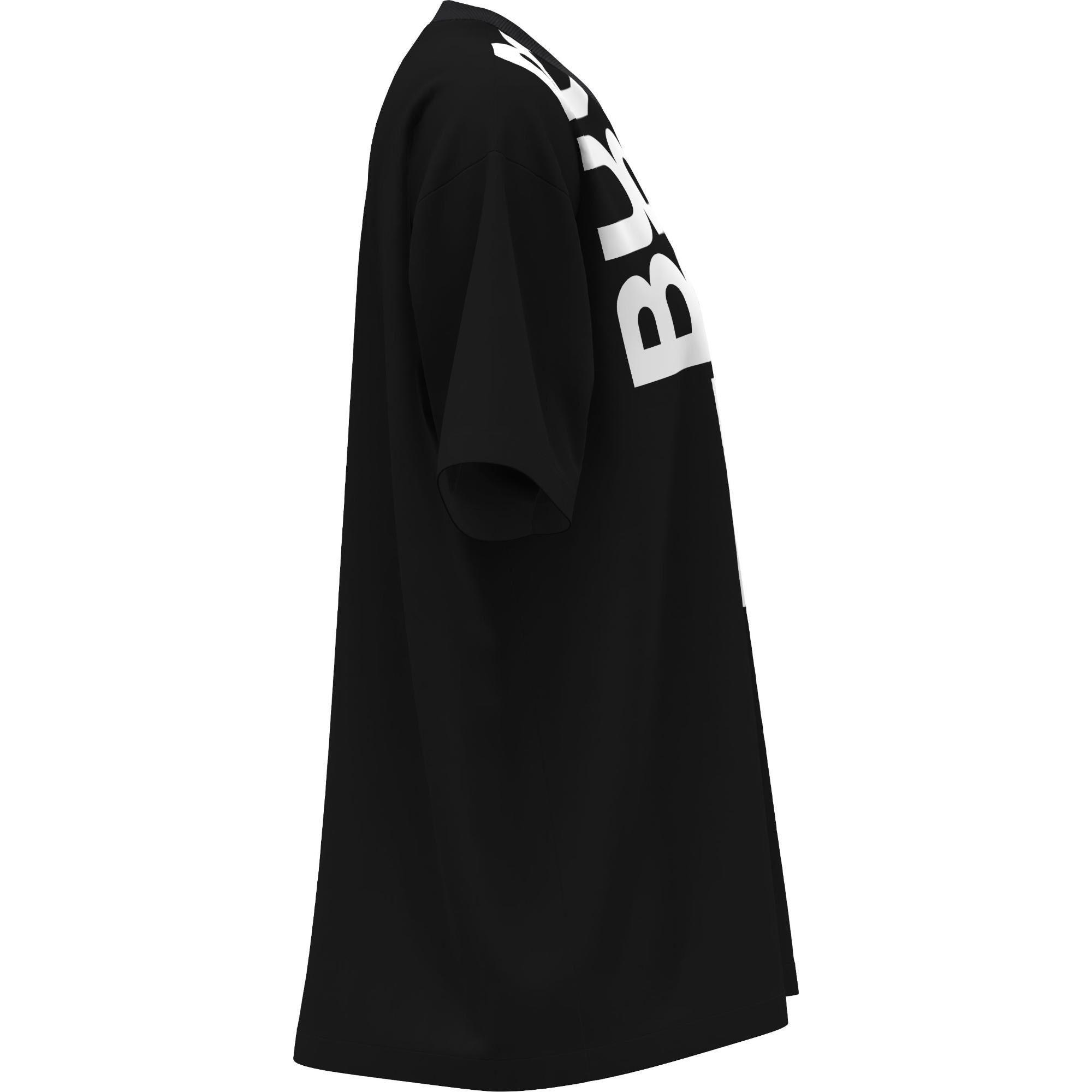 로고 프린트 코튼 오버사이즈 티셔츠