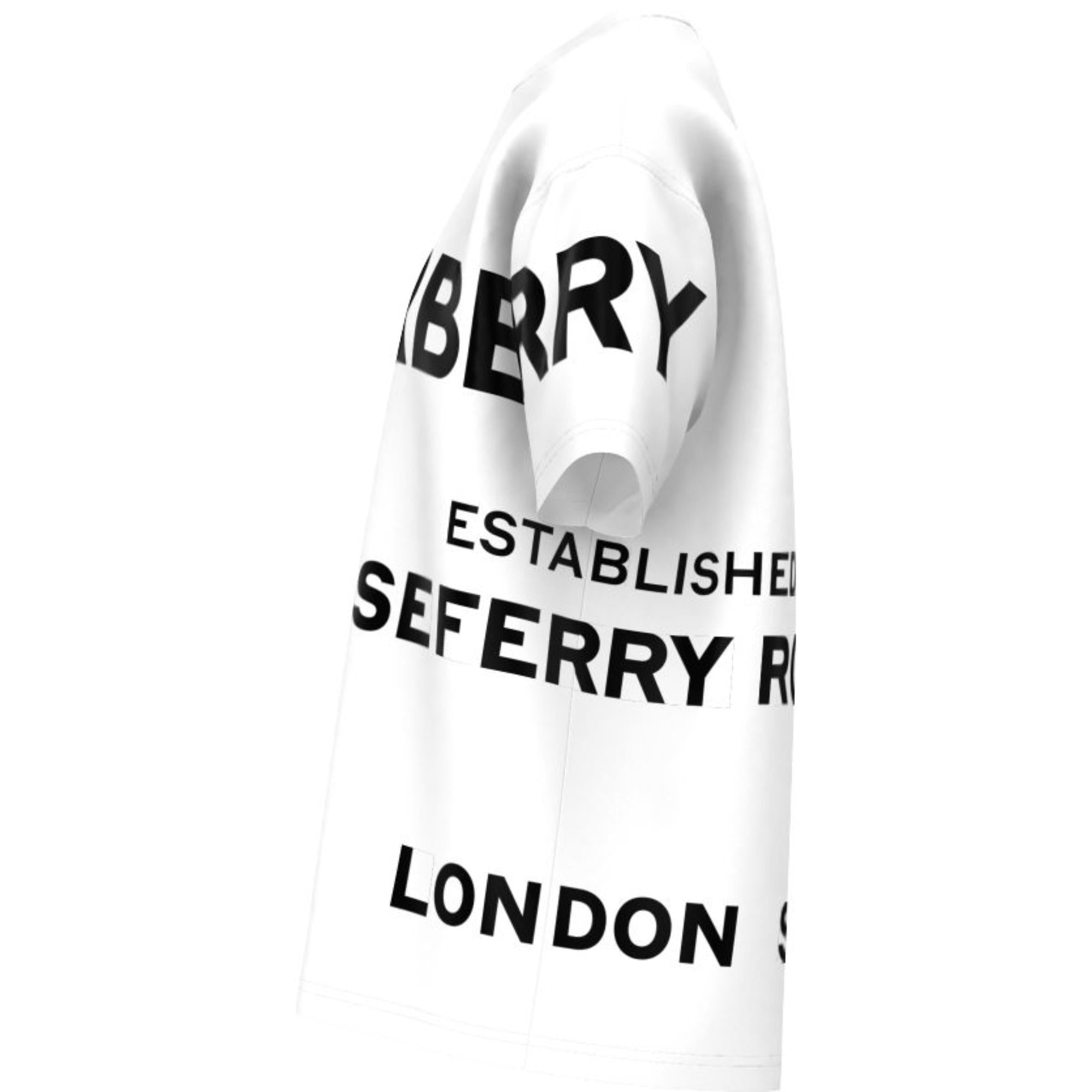 호스페리 프린트 코튼 오버사이즈 티셔츠