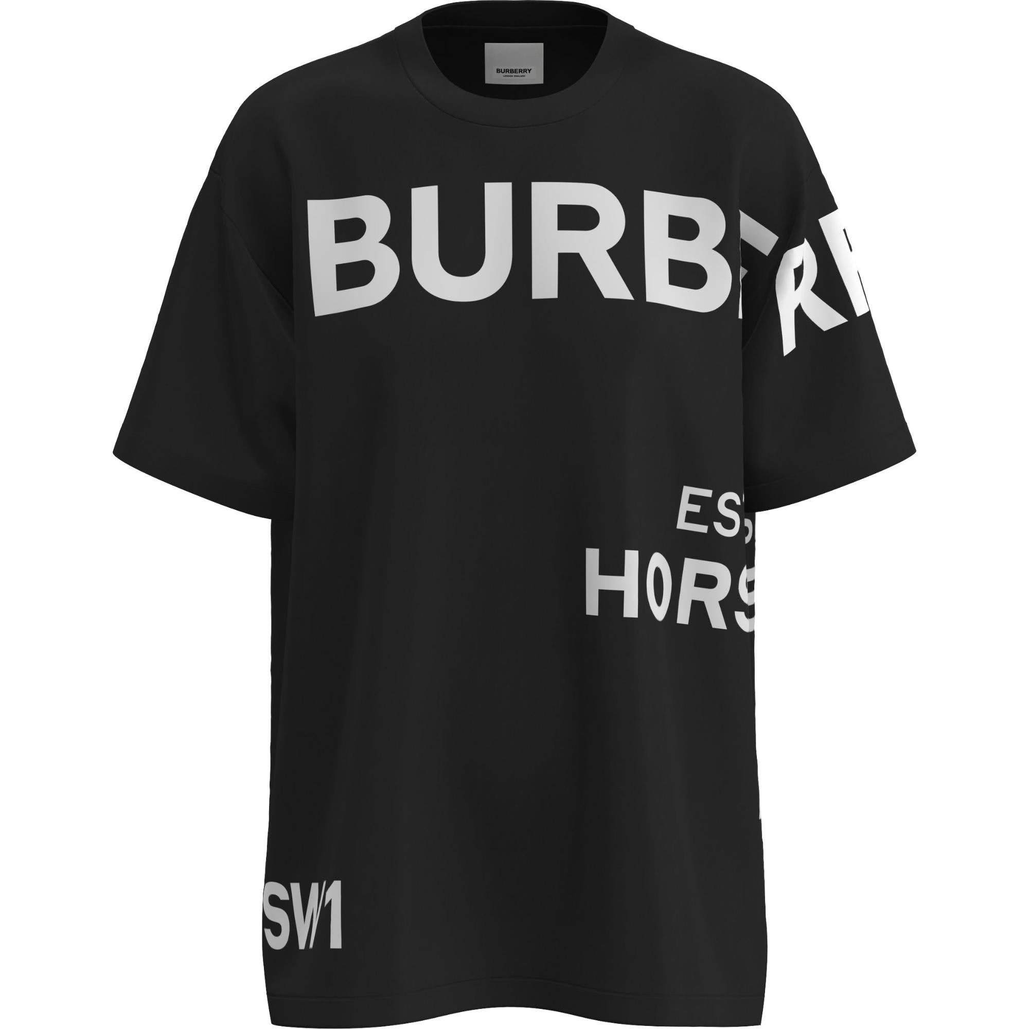 호스페리 프린트 코튼 오버사이즈 티셔츠