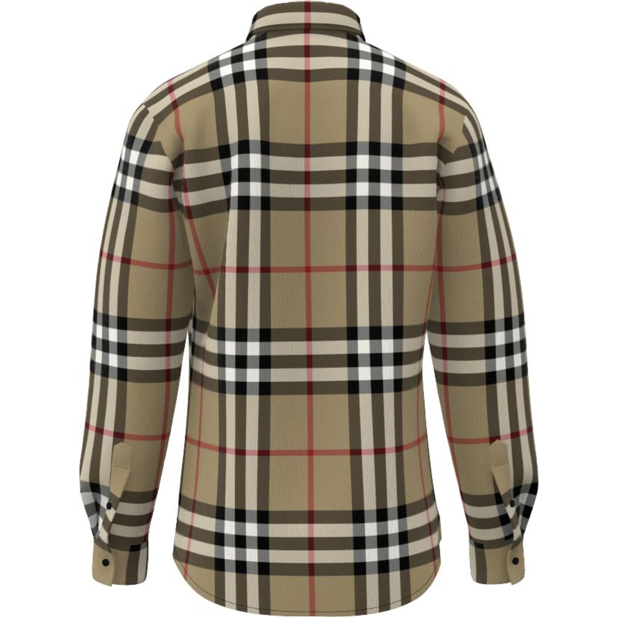 체크 코튼 플란넬 셔츠