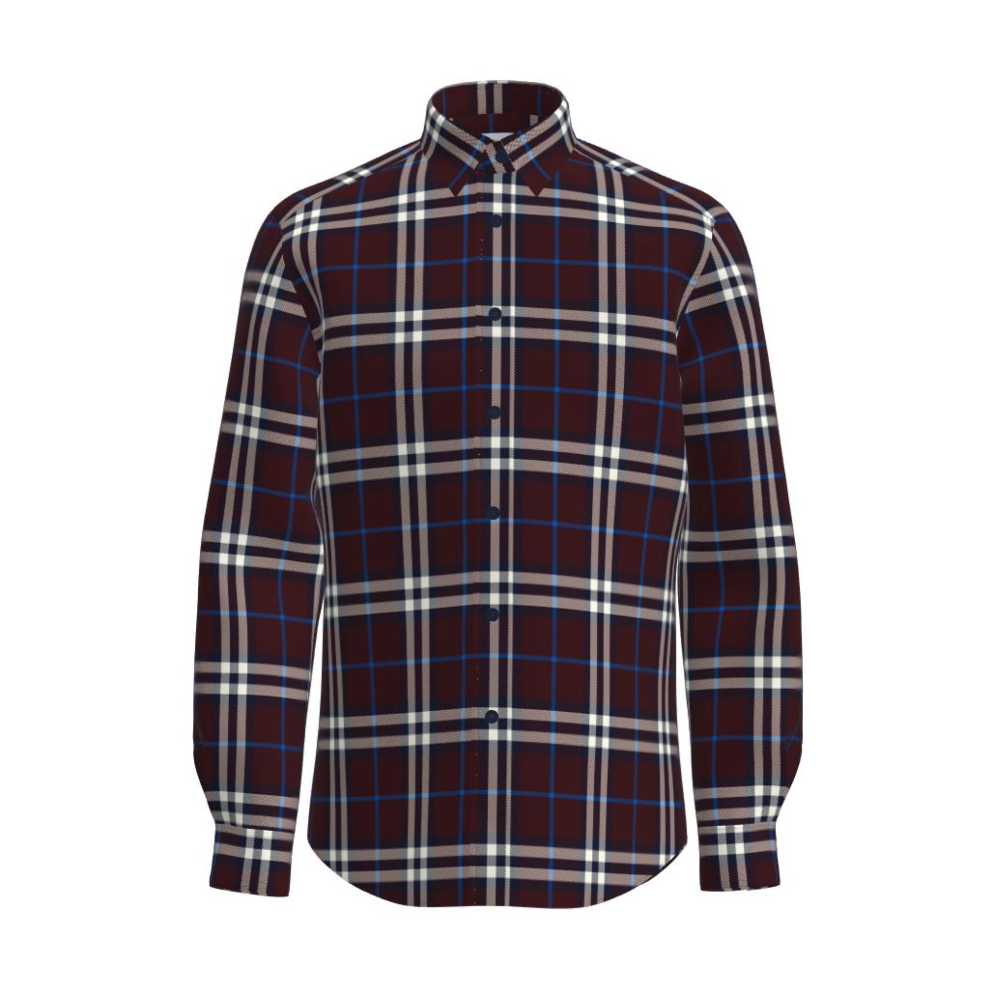 체크 코튼 셔츠