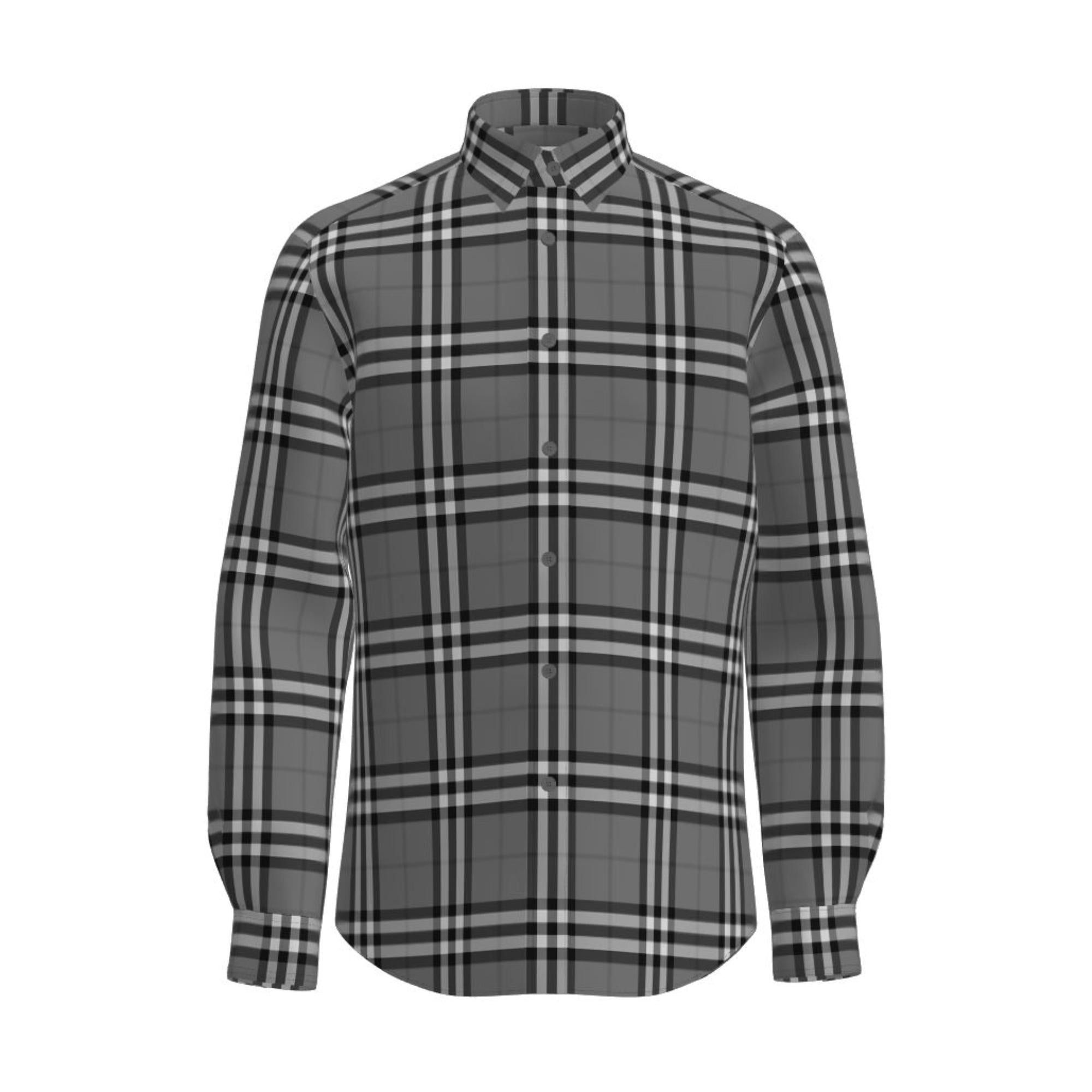 체크 코튼 셔츠