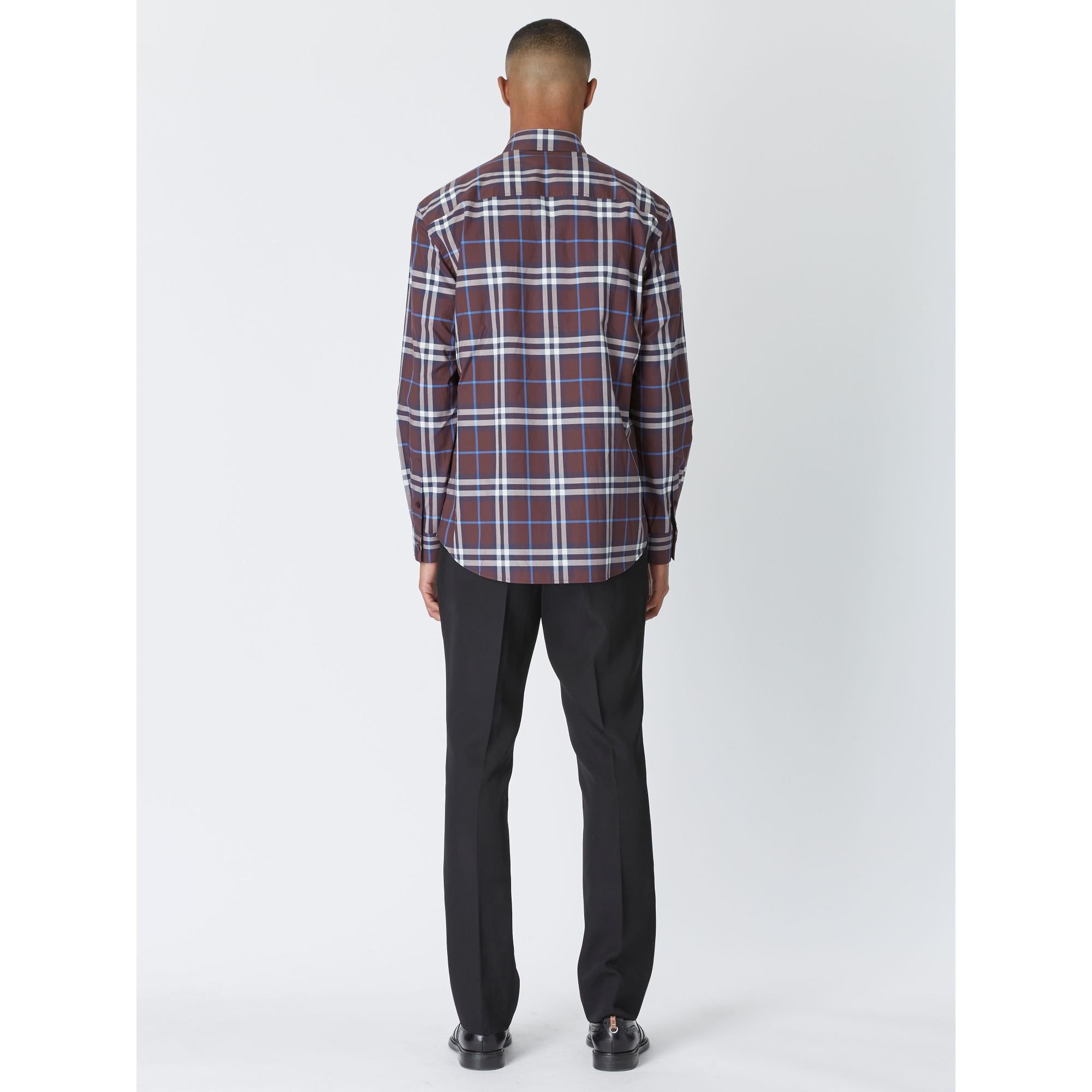 체크 코튼 셔츠