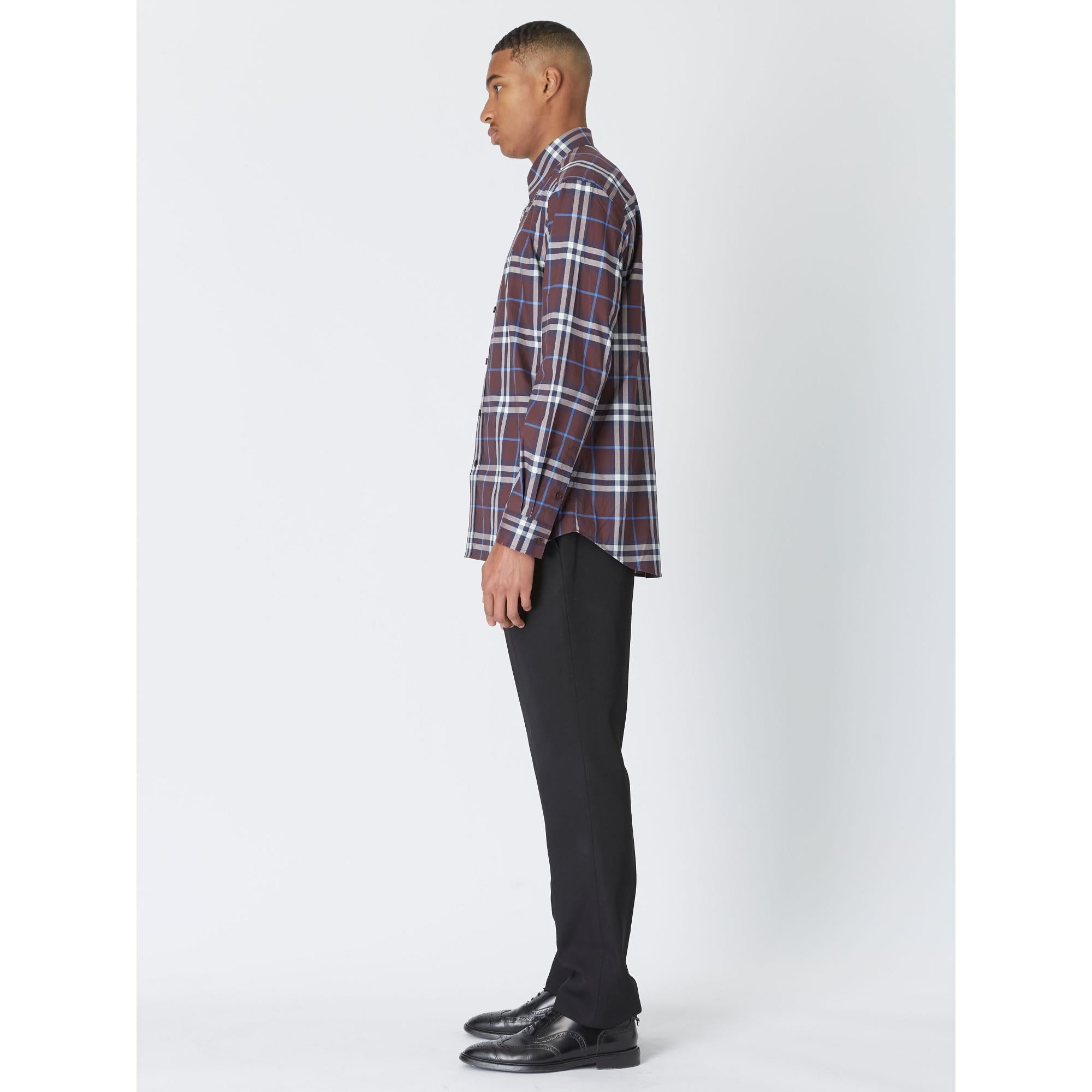 체크 코튼 셔츠