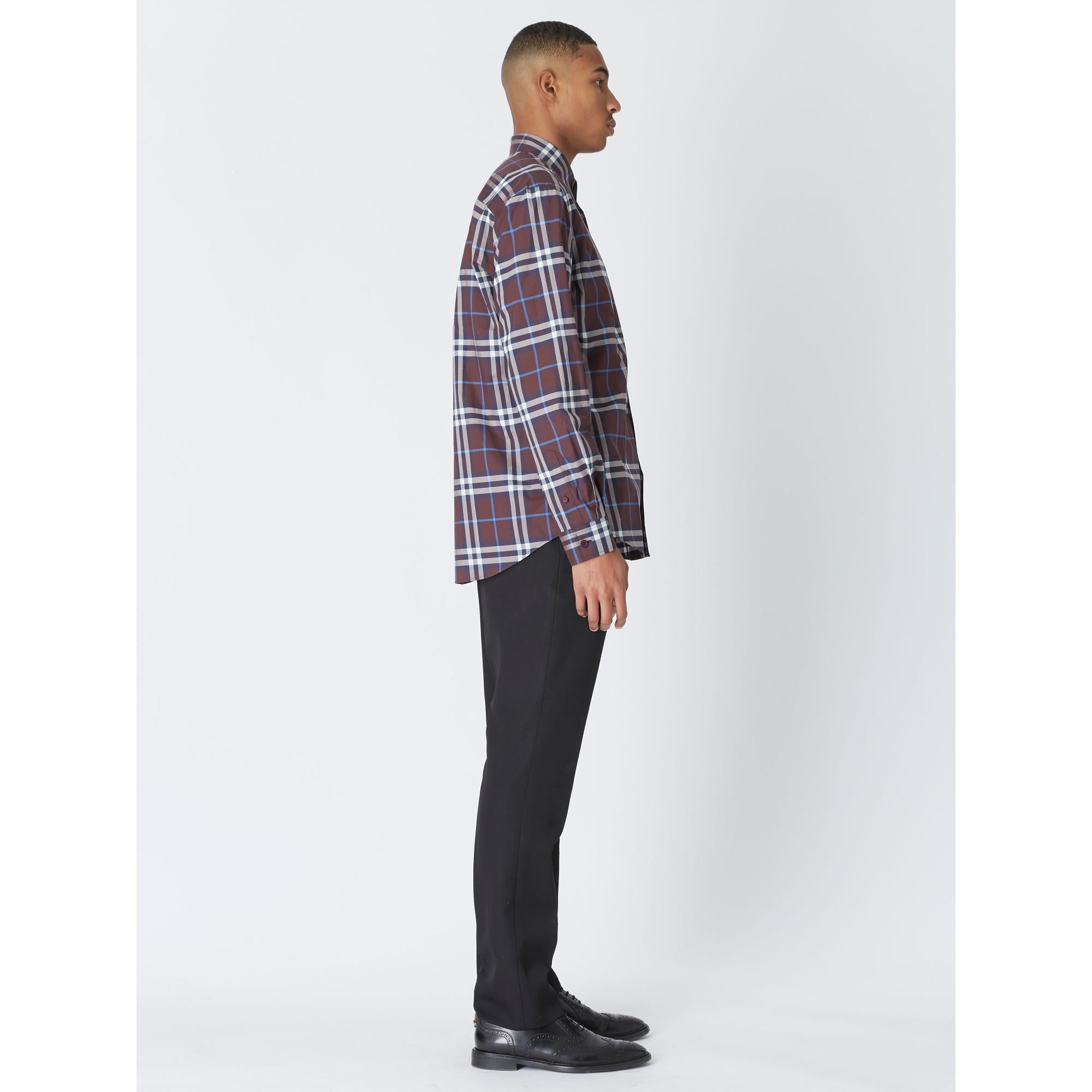 체크 코튼 셔츠