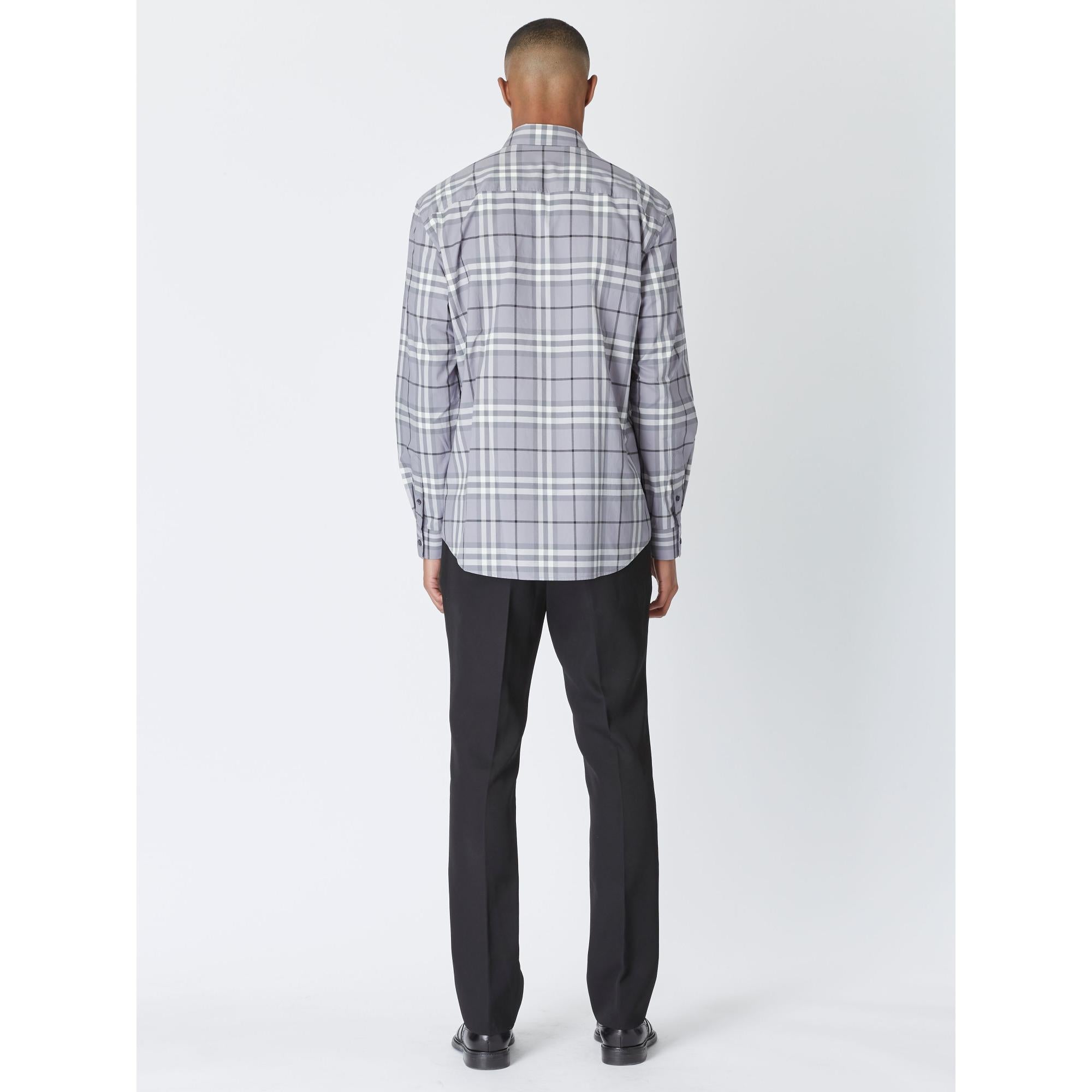 체크 코튼 셔츠