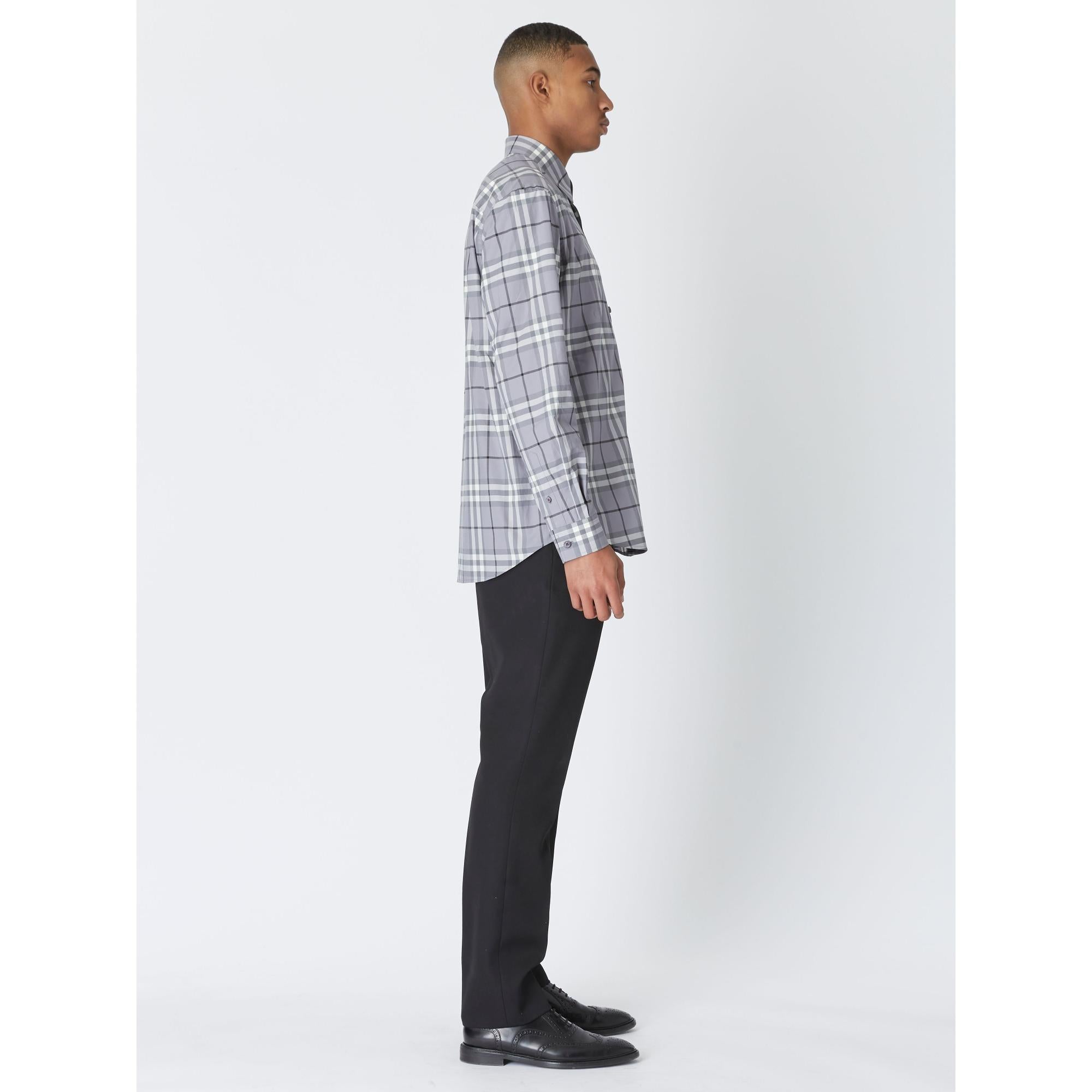 체크 코튼 셔츠