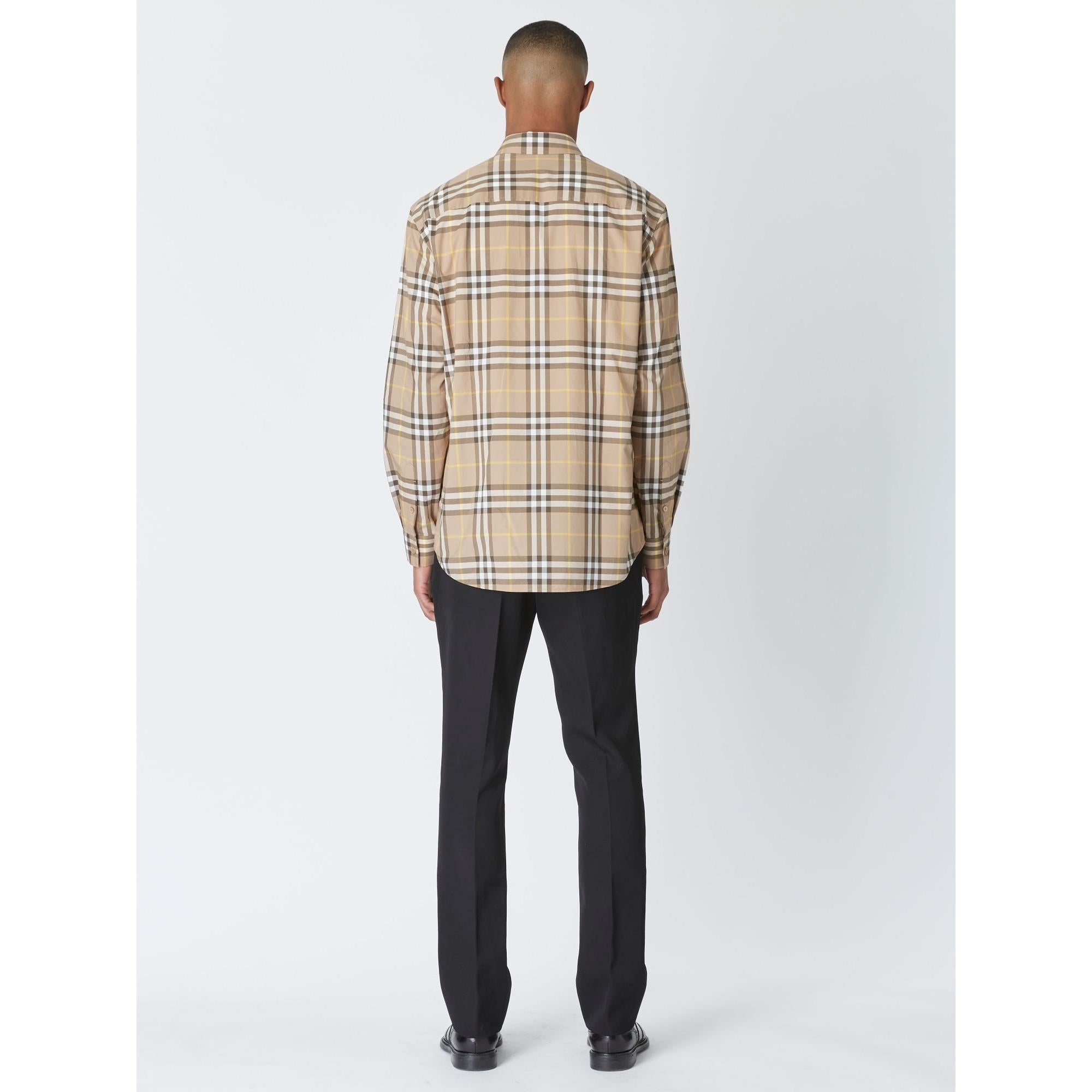 체크 코튼 셔츠