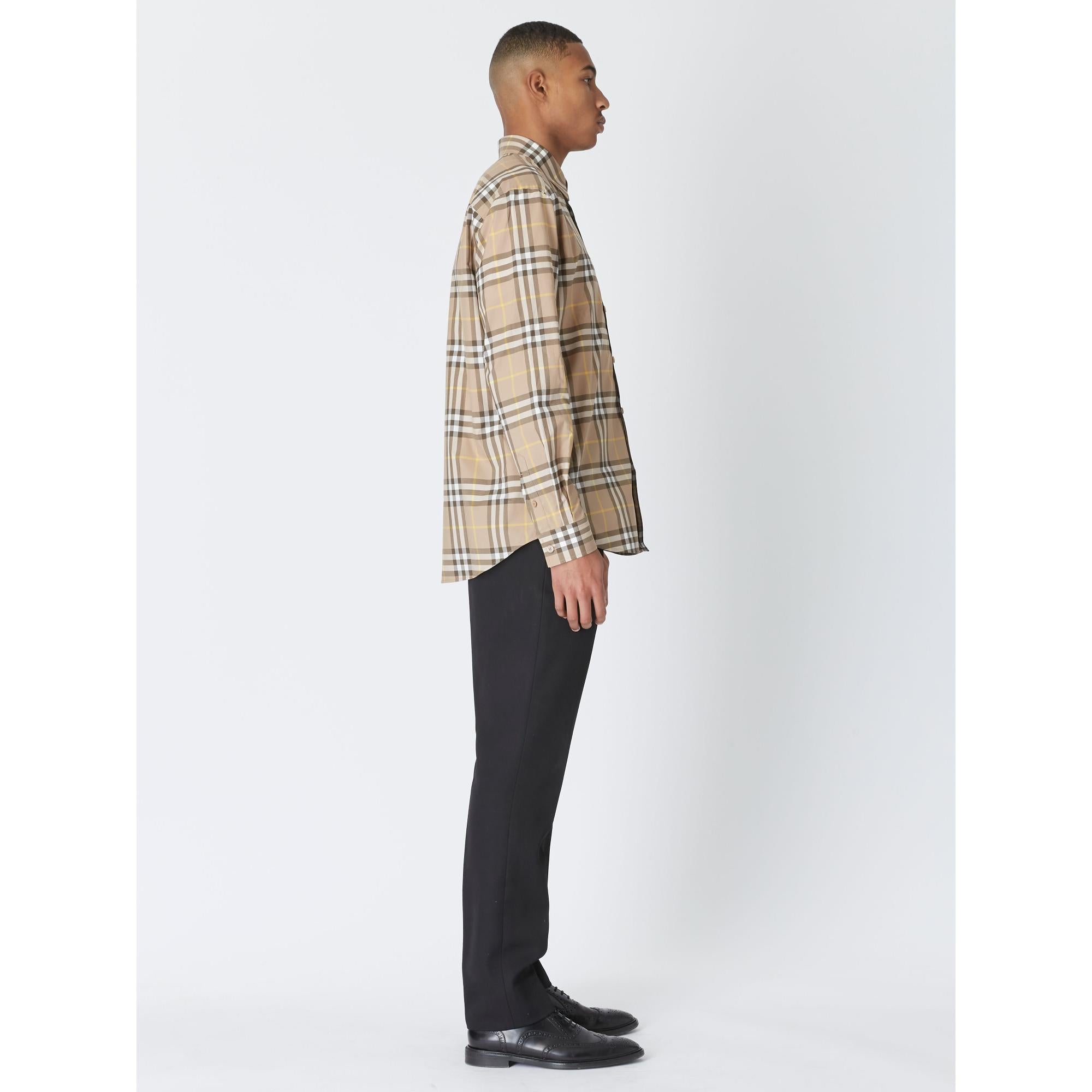 체크 코튼 셔츠