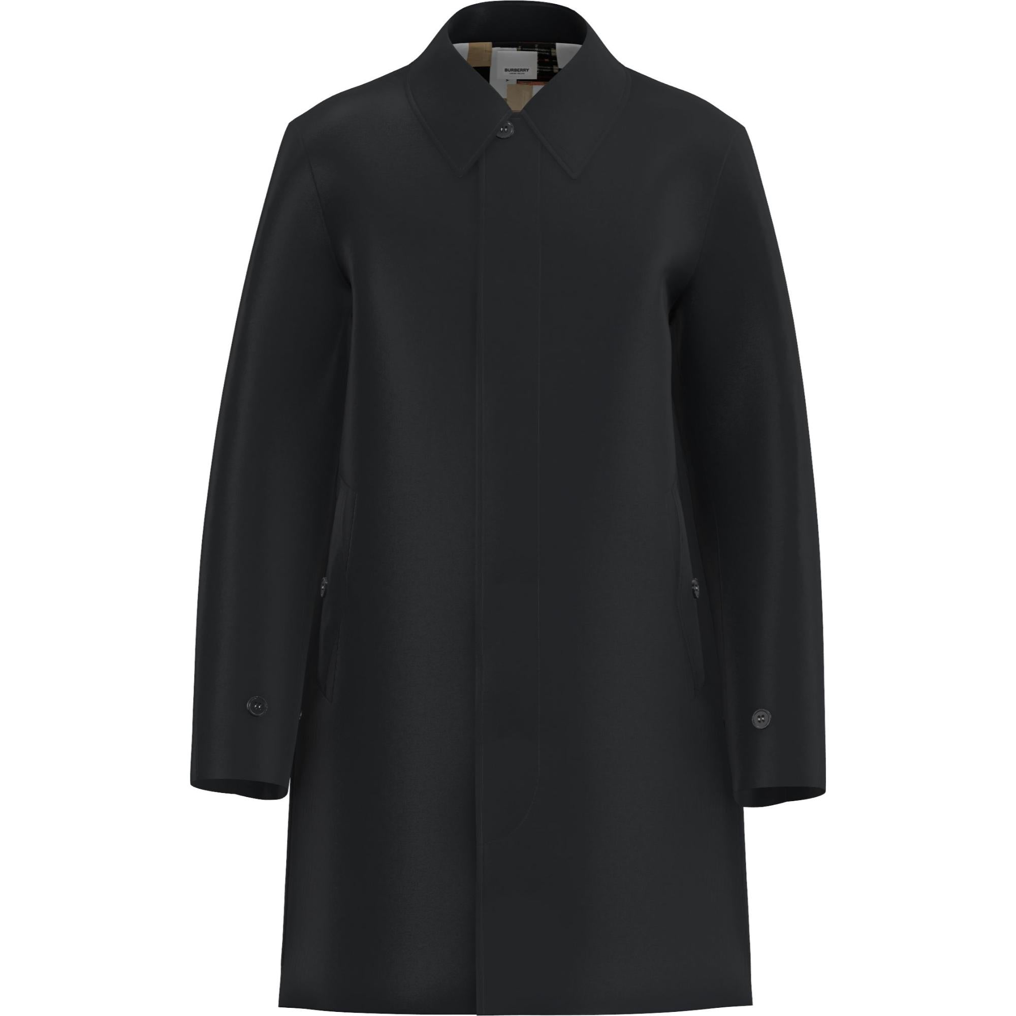 아카이브 라이닝 코튼 개버딘 카 코트