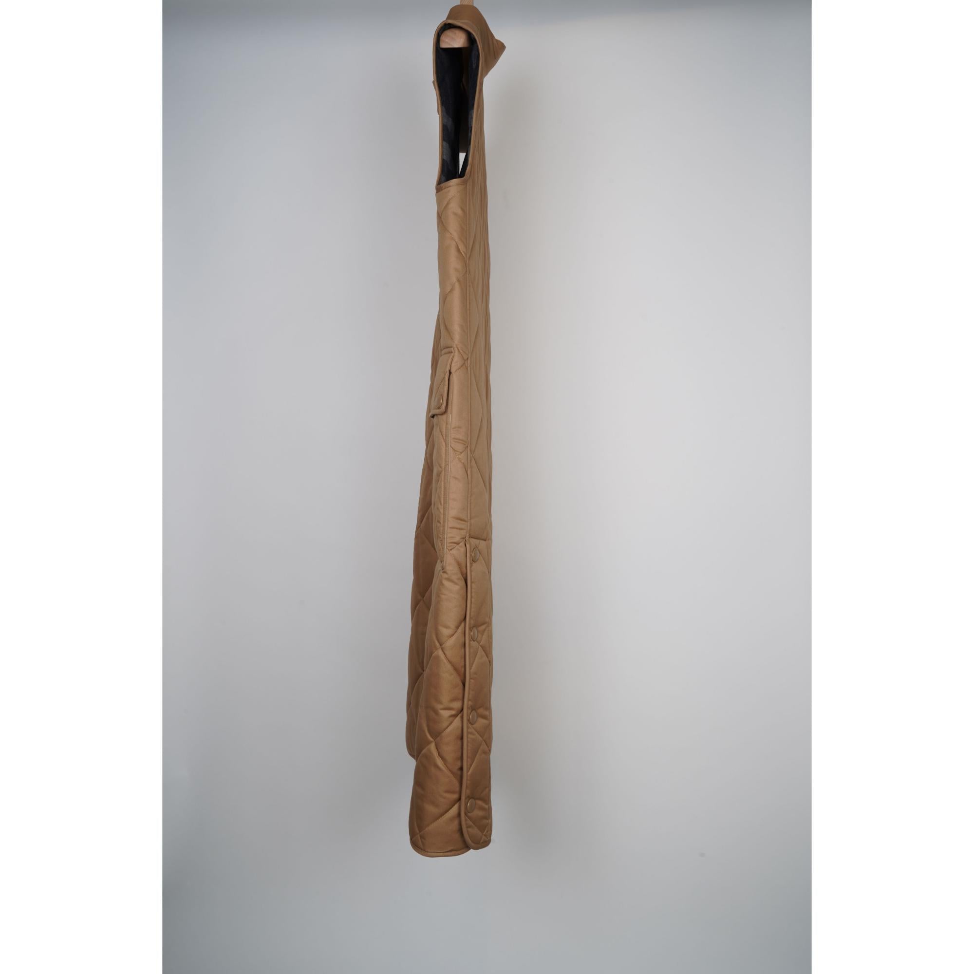 다이아몬드 퀼팅 코튼 개버딘 질레