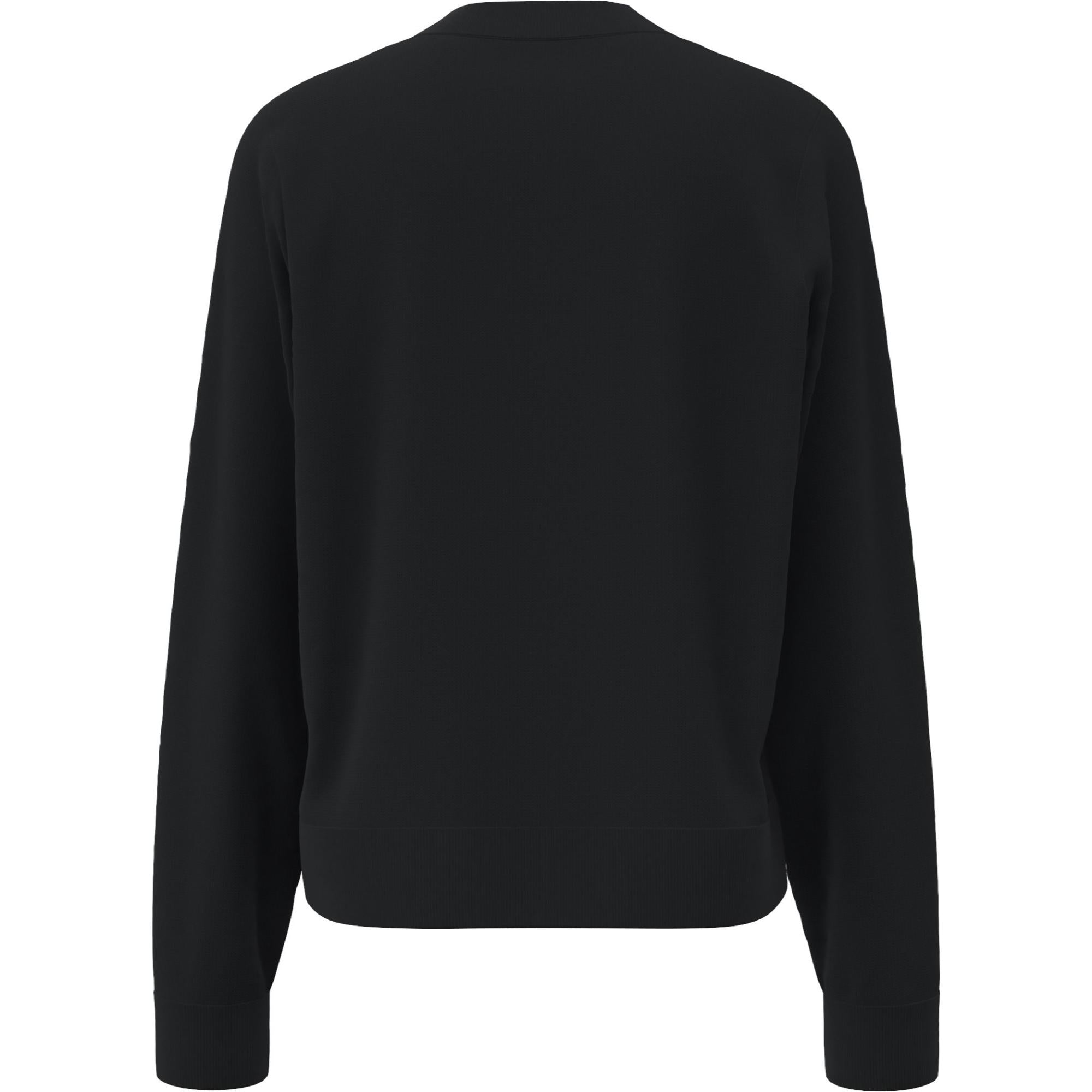 로고 울 코튼 자카드 오버사이즈 스웨터