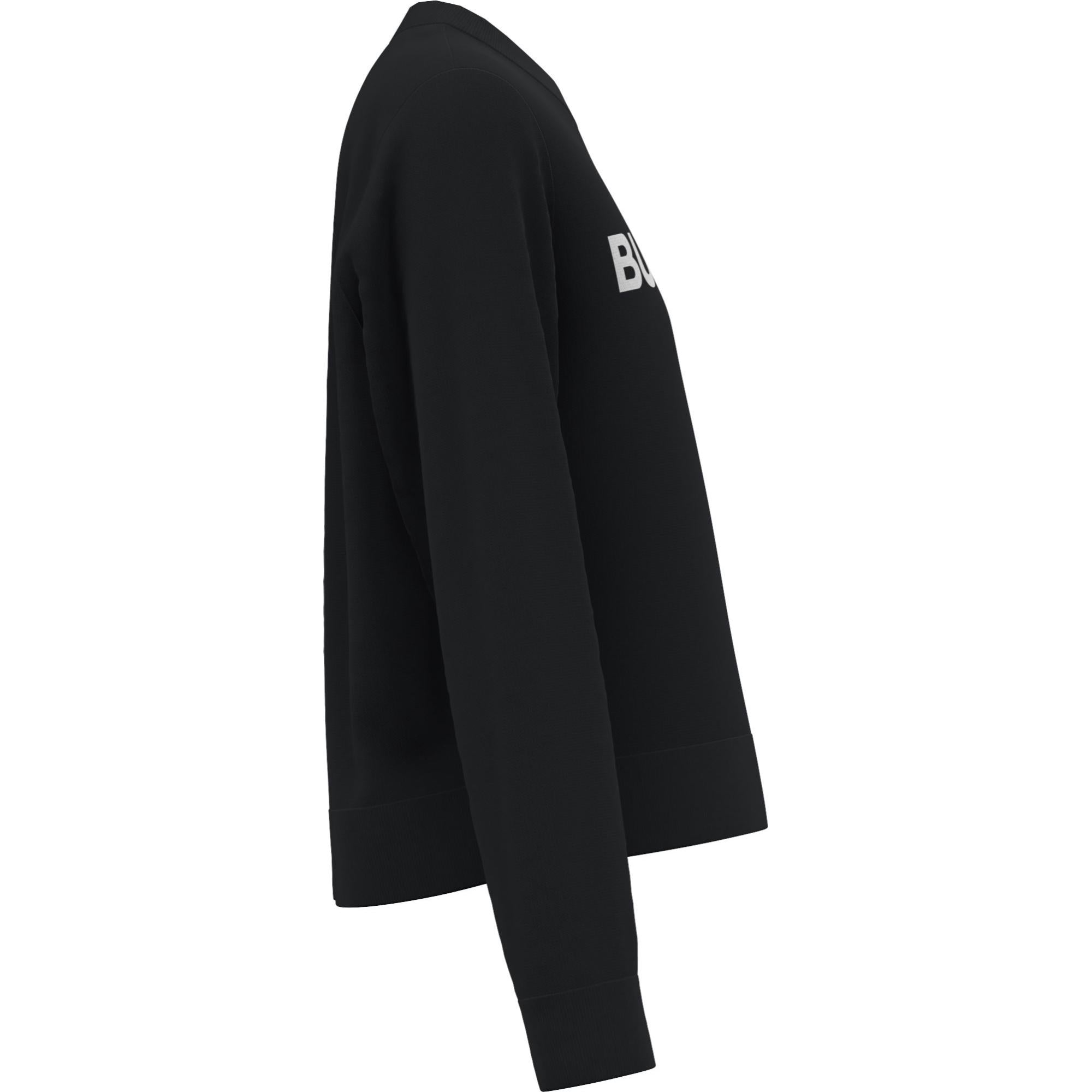 로고 울 코튼 자카드 오버사이즈 스웨터