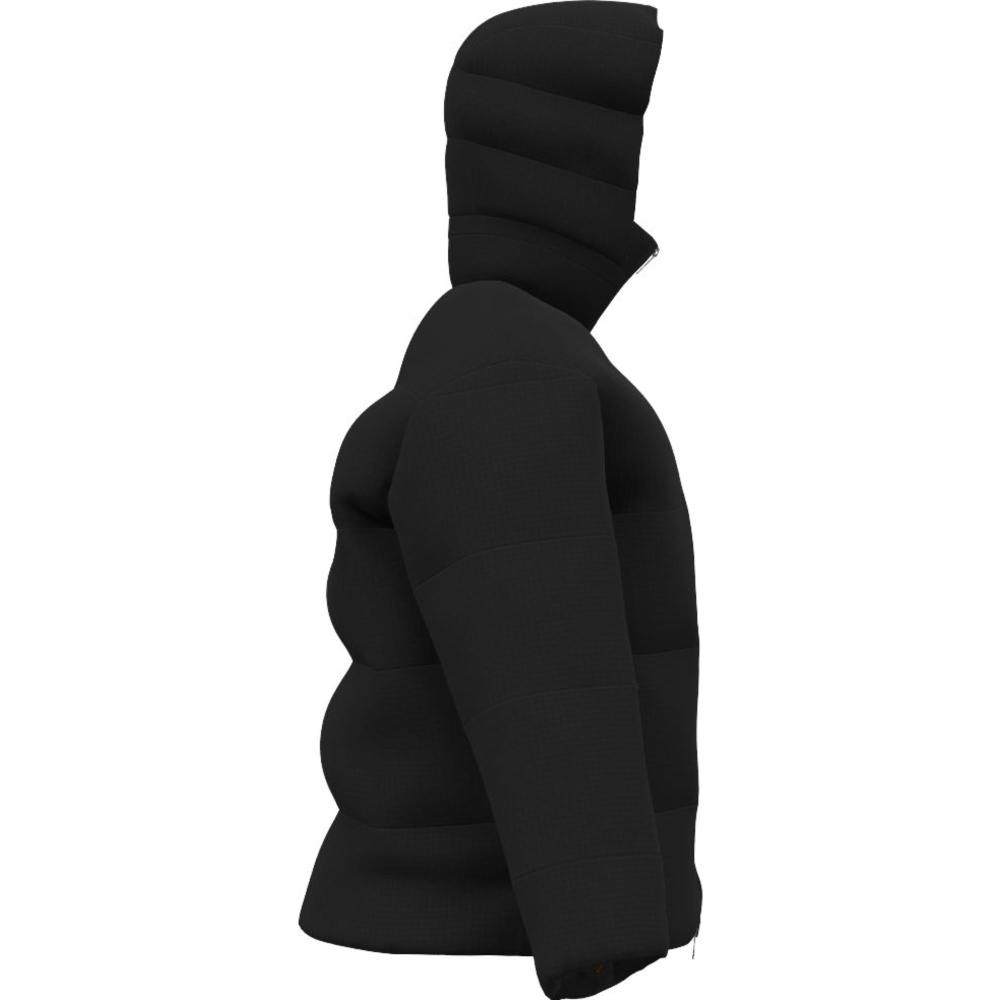 팩어웨이 후드 체크 나일론 리버시블 퍼퍼 재킷