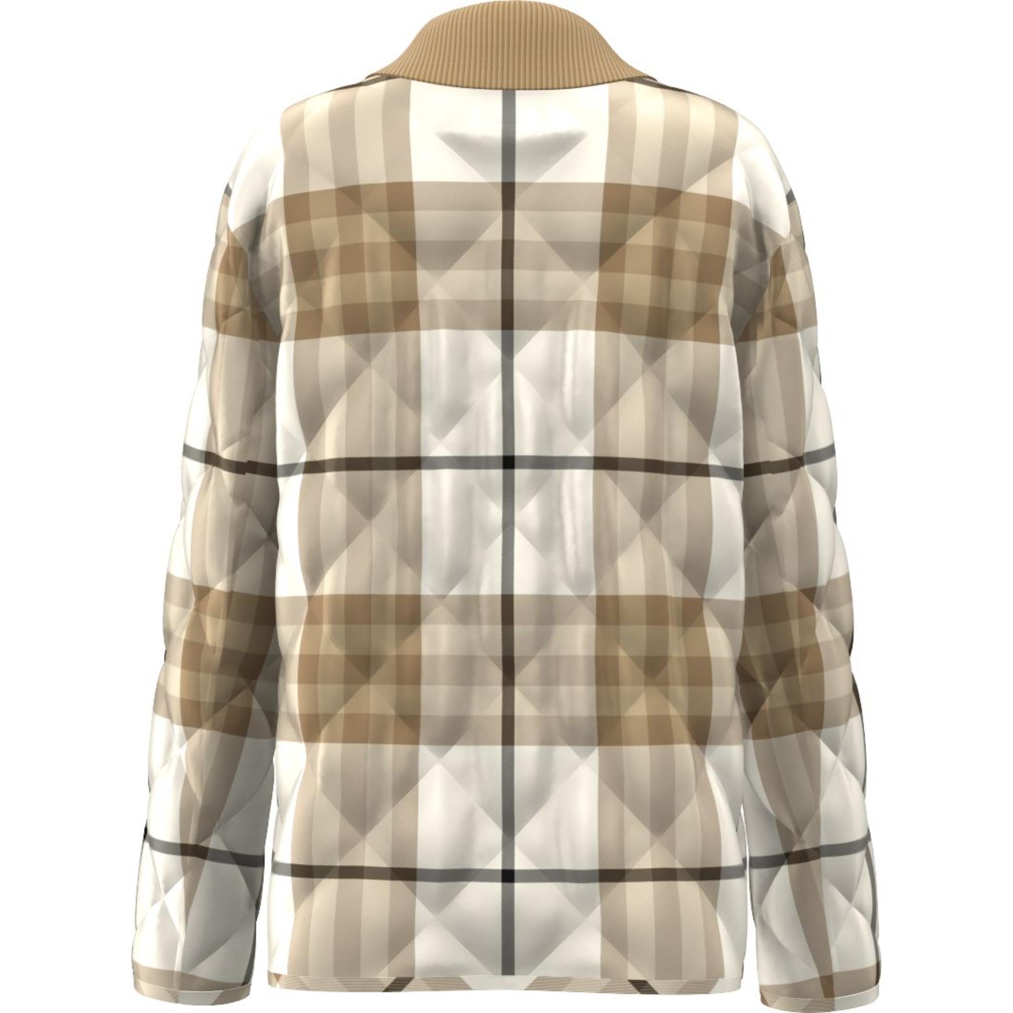 코듀로이 칼라 다이아몬드 퀼팅 울 반 재킷