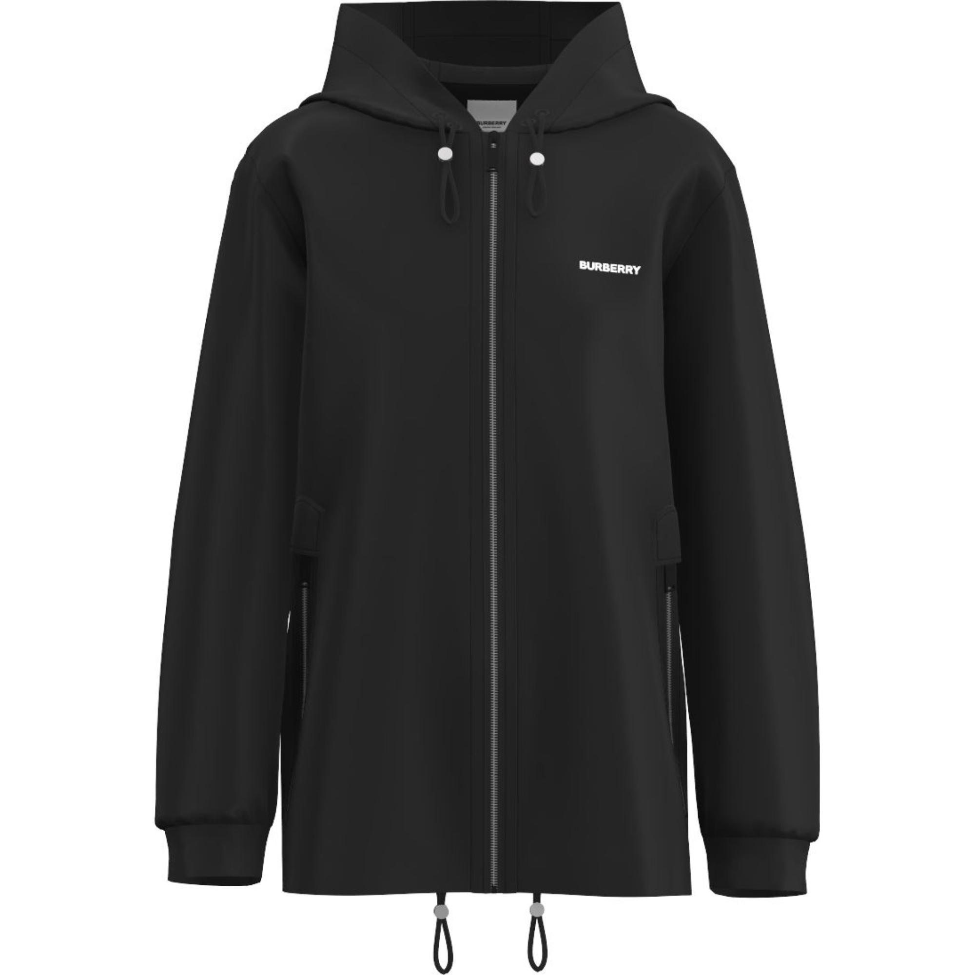 호스페리 스퀘어 프린트 코튼 블렌드 후드 재킷