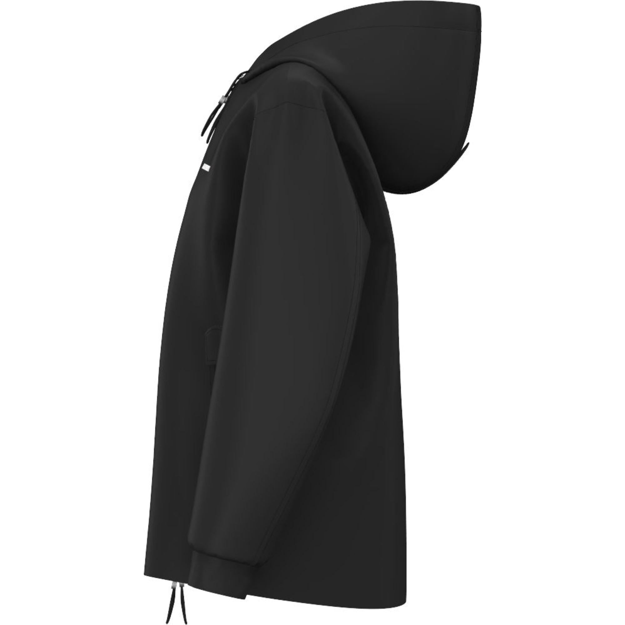 호스페리 스퀘어 프린트 코튼 블렌드 후드 재킷