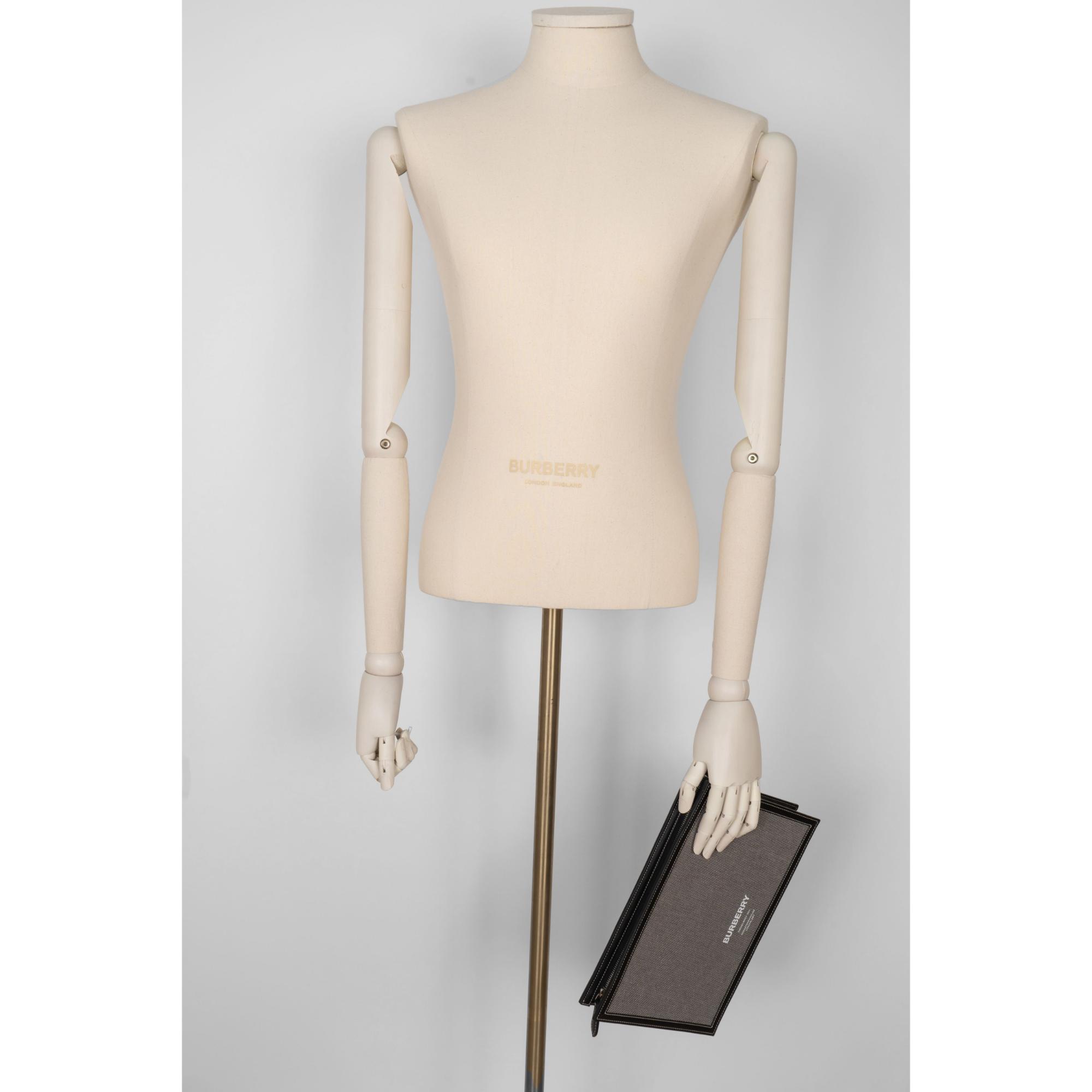 호스페리 프린트 코튼 캔버스 지퍼 파우치