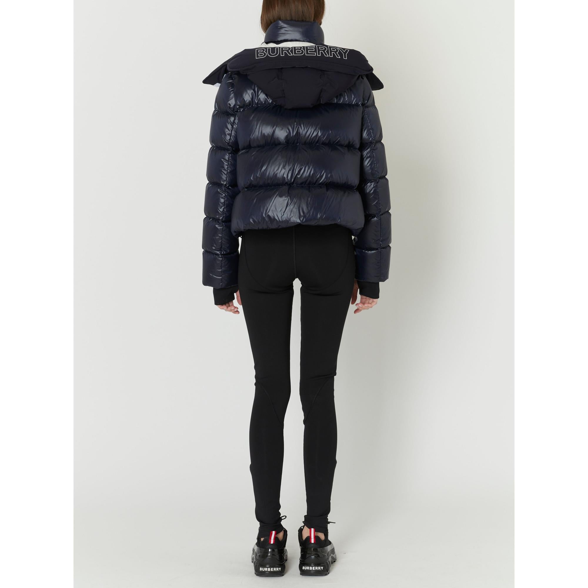 디태처블 후드 나일론 퍼퍼 재킷