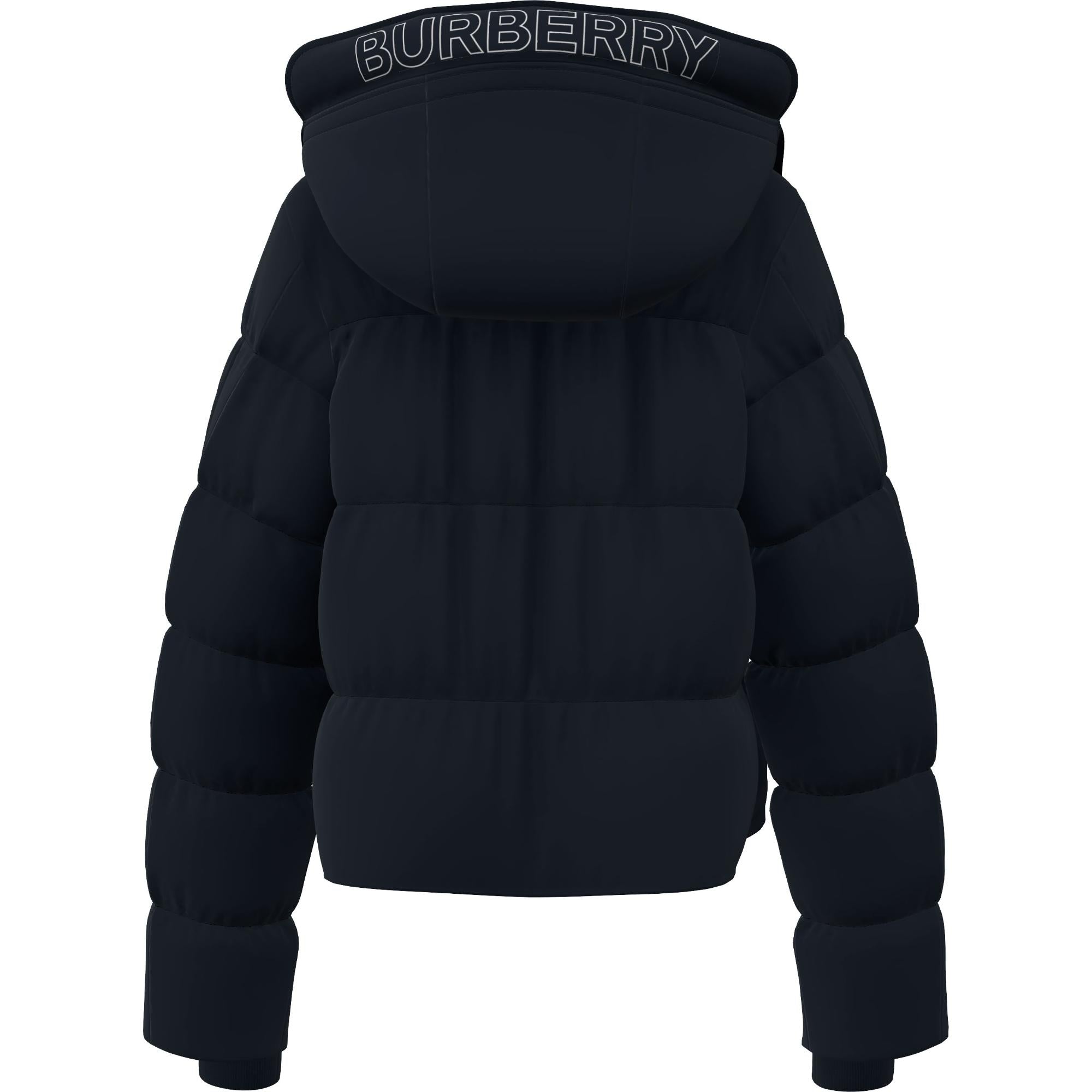 디태처블 후드 나일론 퍼퍼 재킷