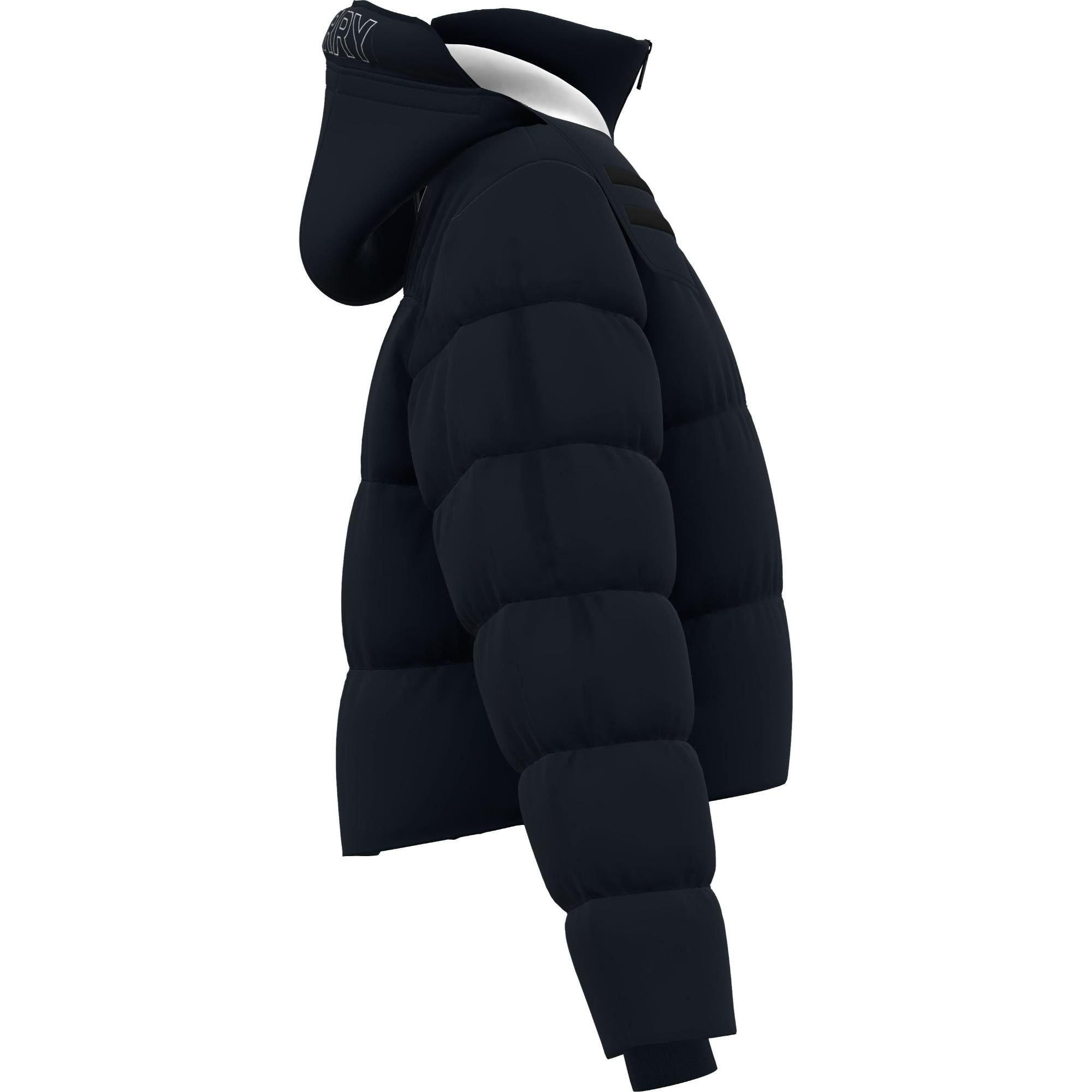 디태처블 후드 나일론 퍼퍼 재킷