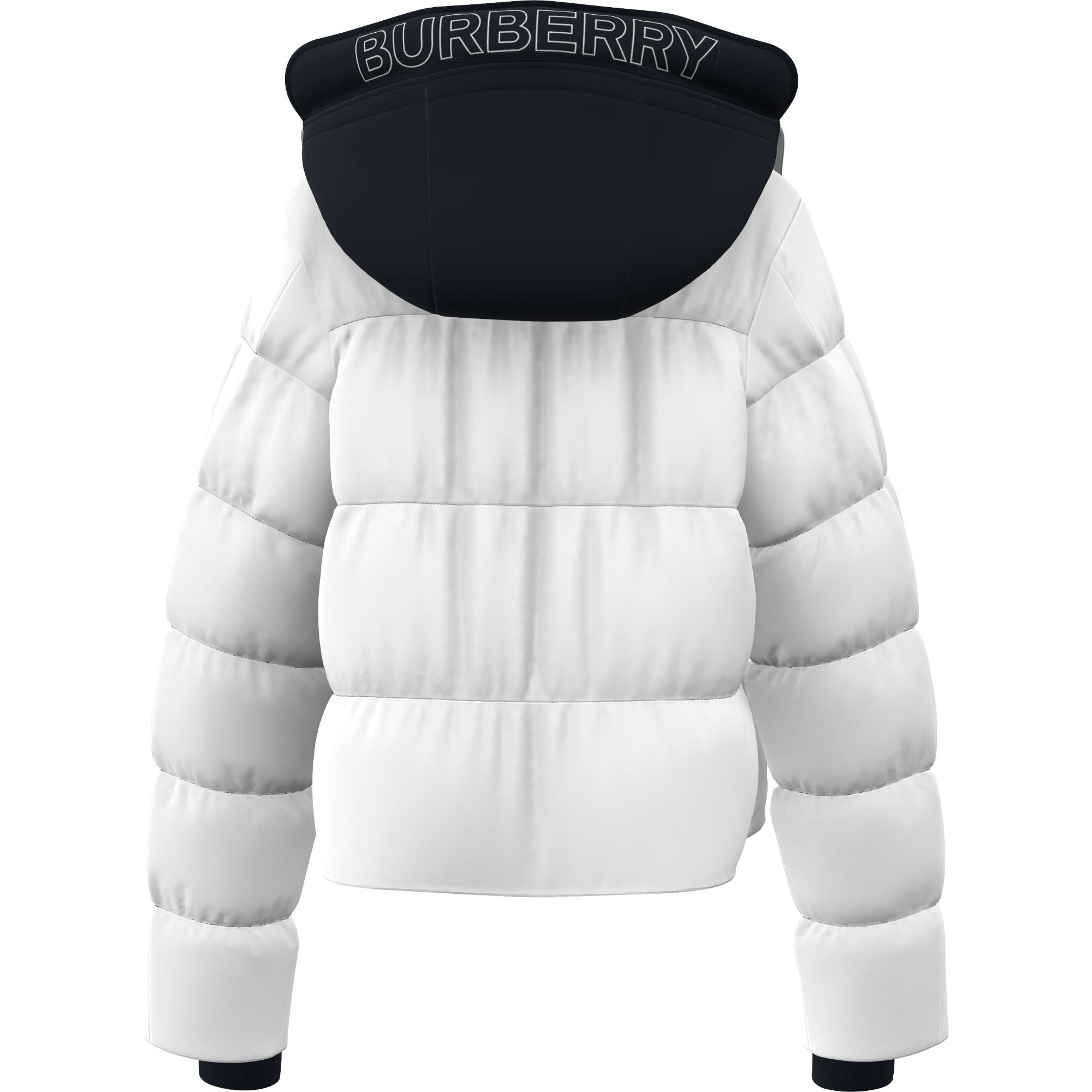 디태처블 후드 나일론 퍼퍼 재킷