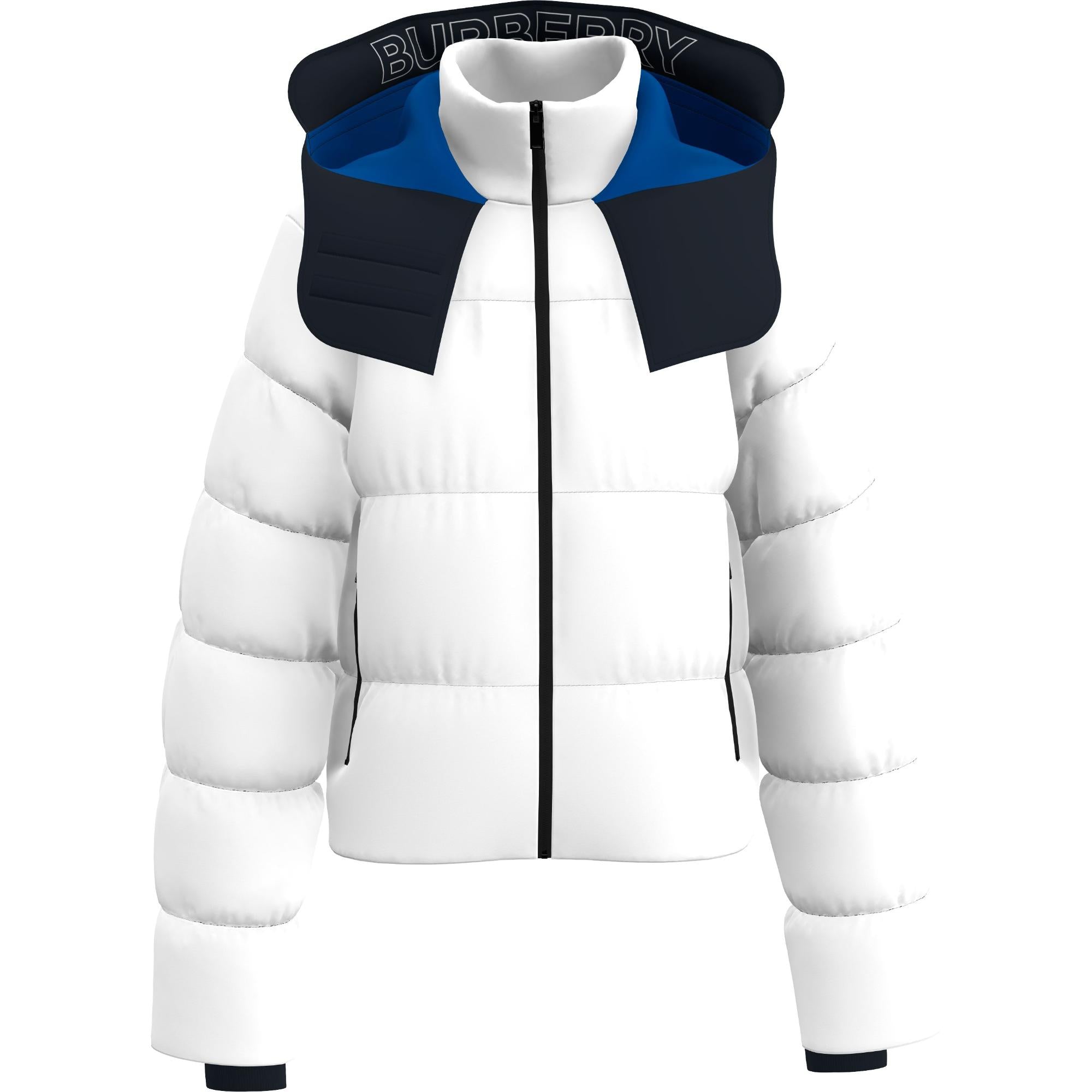 디태처블 후드 나일론 퍼퍼 재킷