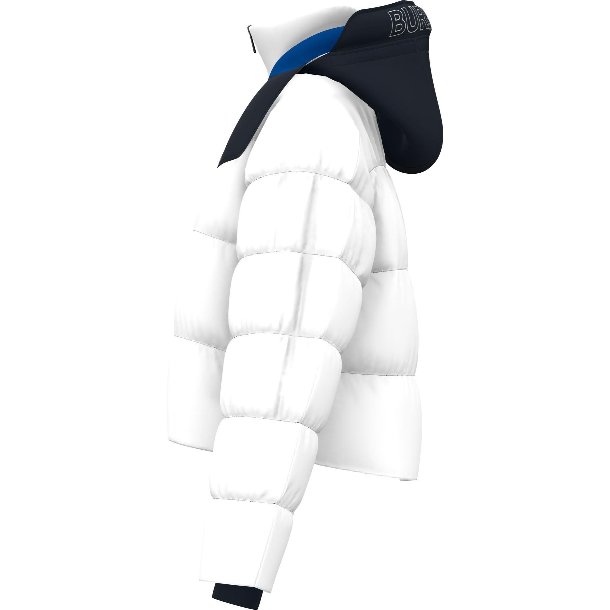 디태처블 후드 나일론 퍼퍼 재킷