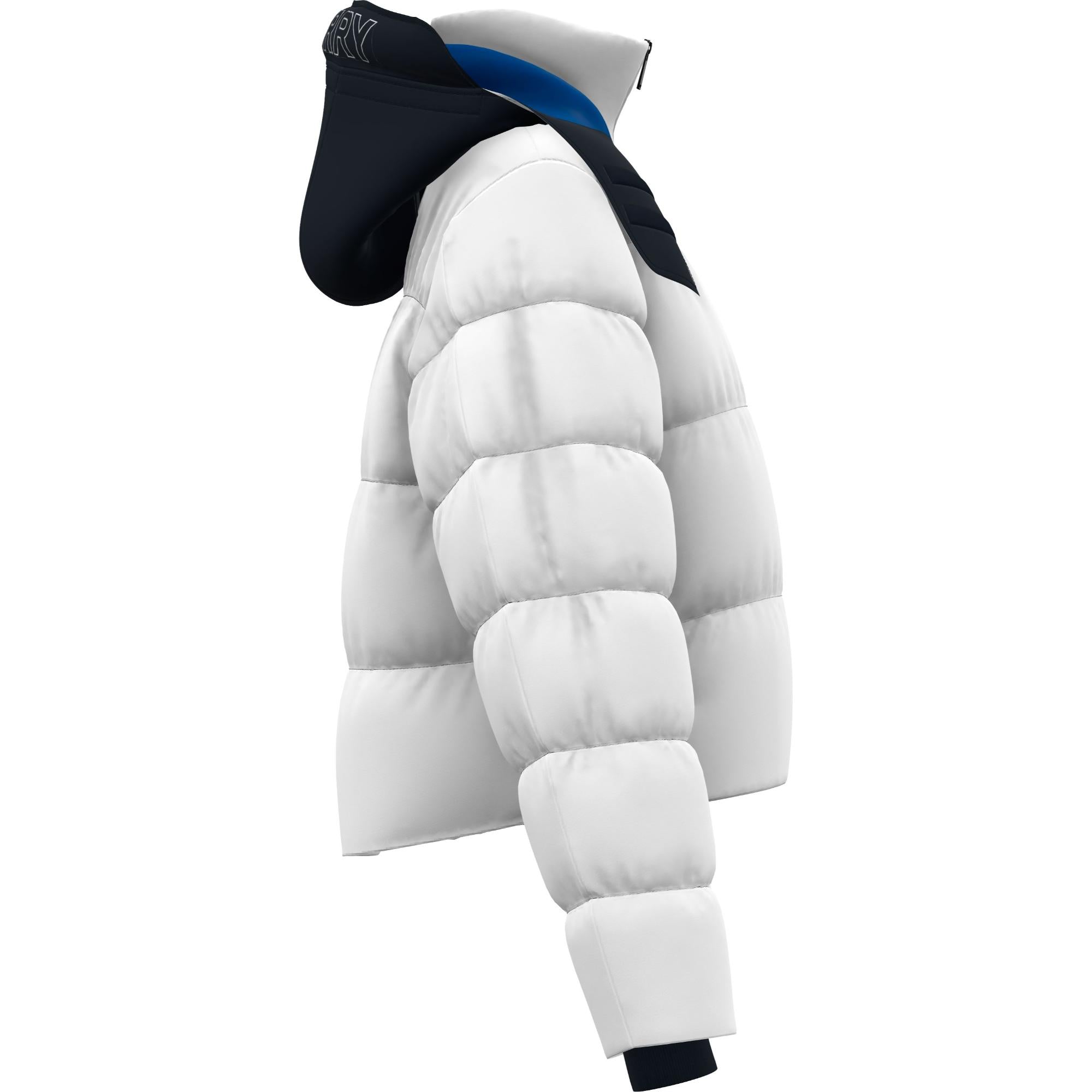 디태처블 후드 나일론 퍼퍼 재킷