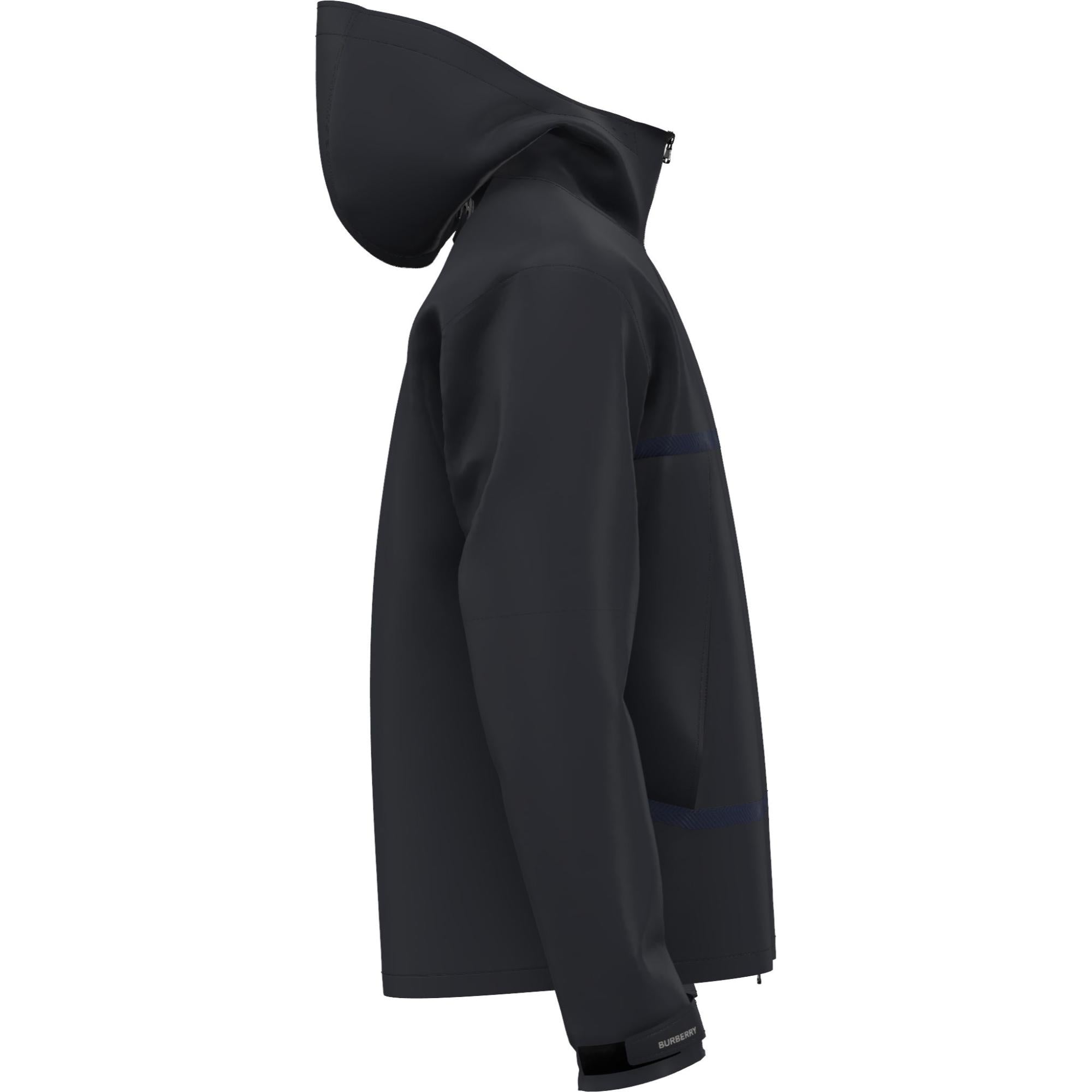 로고 아플리케 라이트 후드 재킷