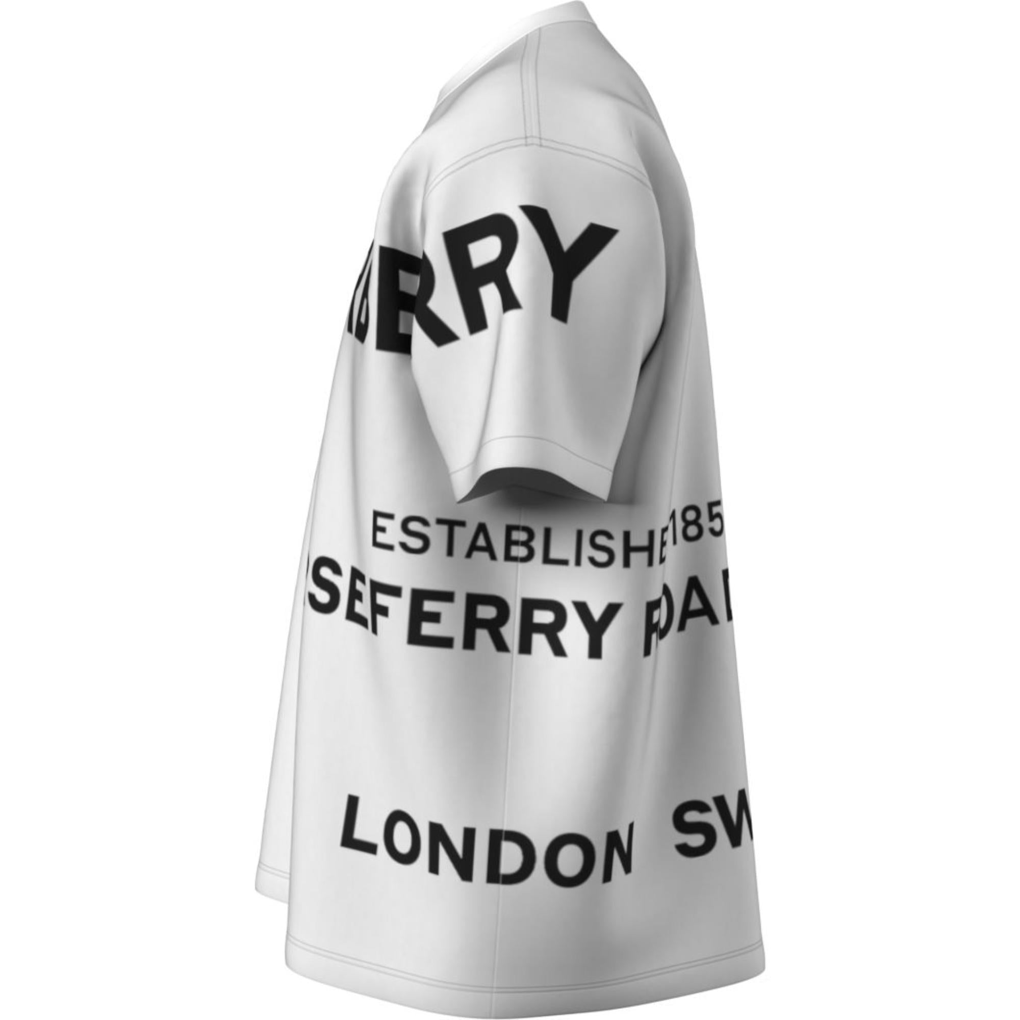 호스페리 프린트 코튼 오버사이즈 티셔츠