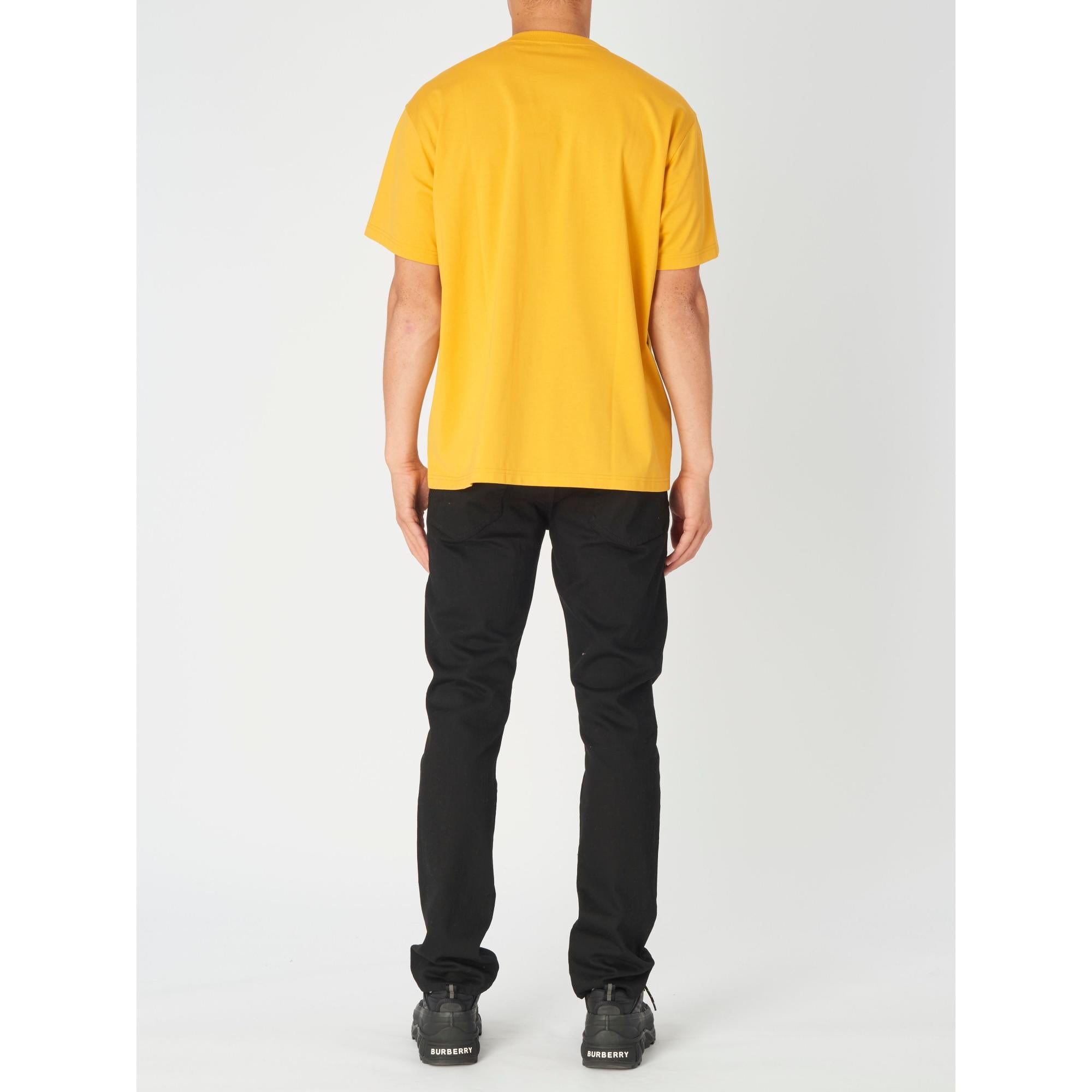 로고 프린트 코튼 저지 티셔츠